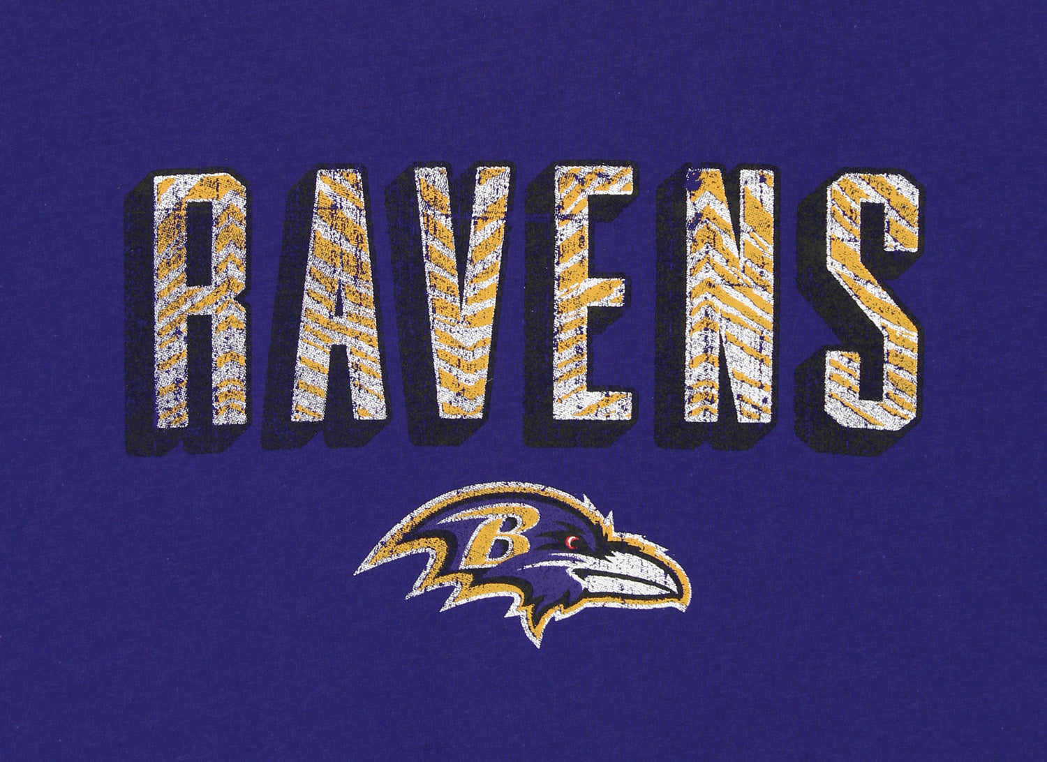 Zubaz NFL Men's Baltimore Ravens Short Sleeve Zeb Graphic T-Shirt