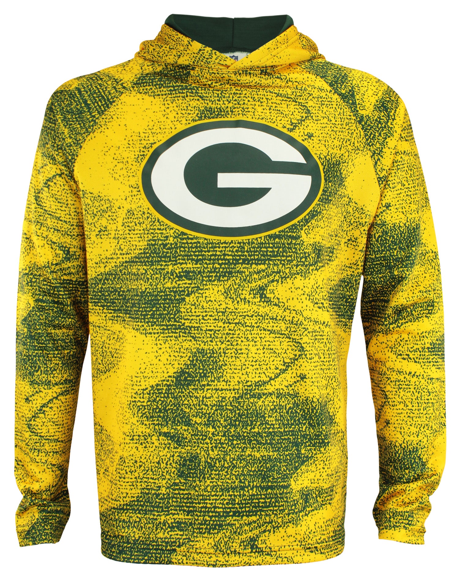 Zubaz NFL Green Bay Packers Men's Static Body Lightweight French Terry Hoodie - Official NFL Packers Zubaz Apparel (1 of 2)