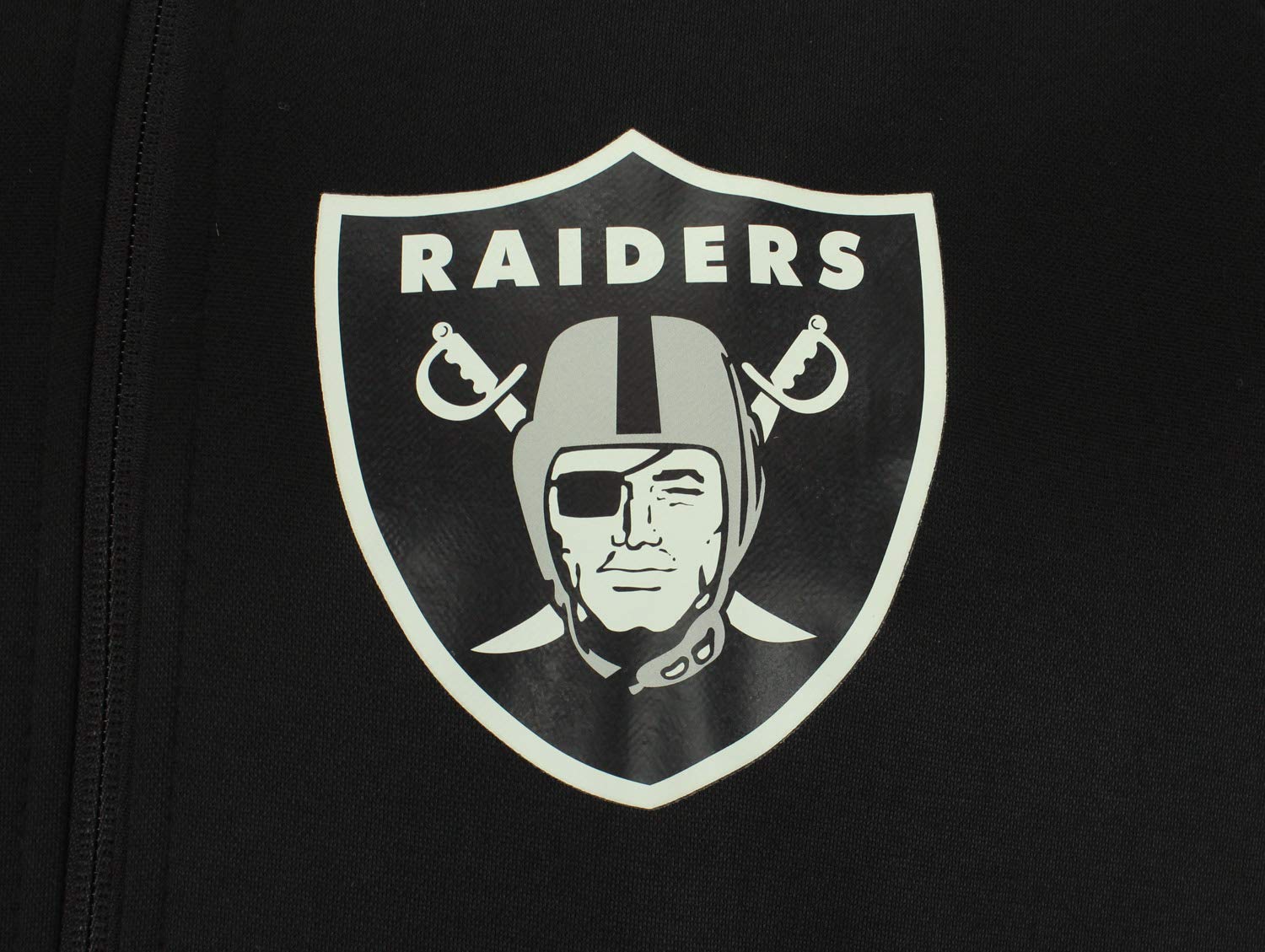 Zubaz NFL Oakland Raiders Men's Heavyweight Full Zip Performance Fleece Hoodie