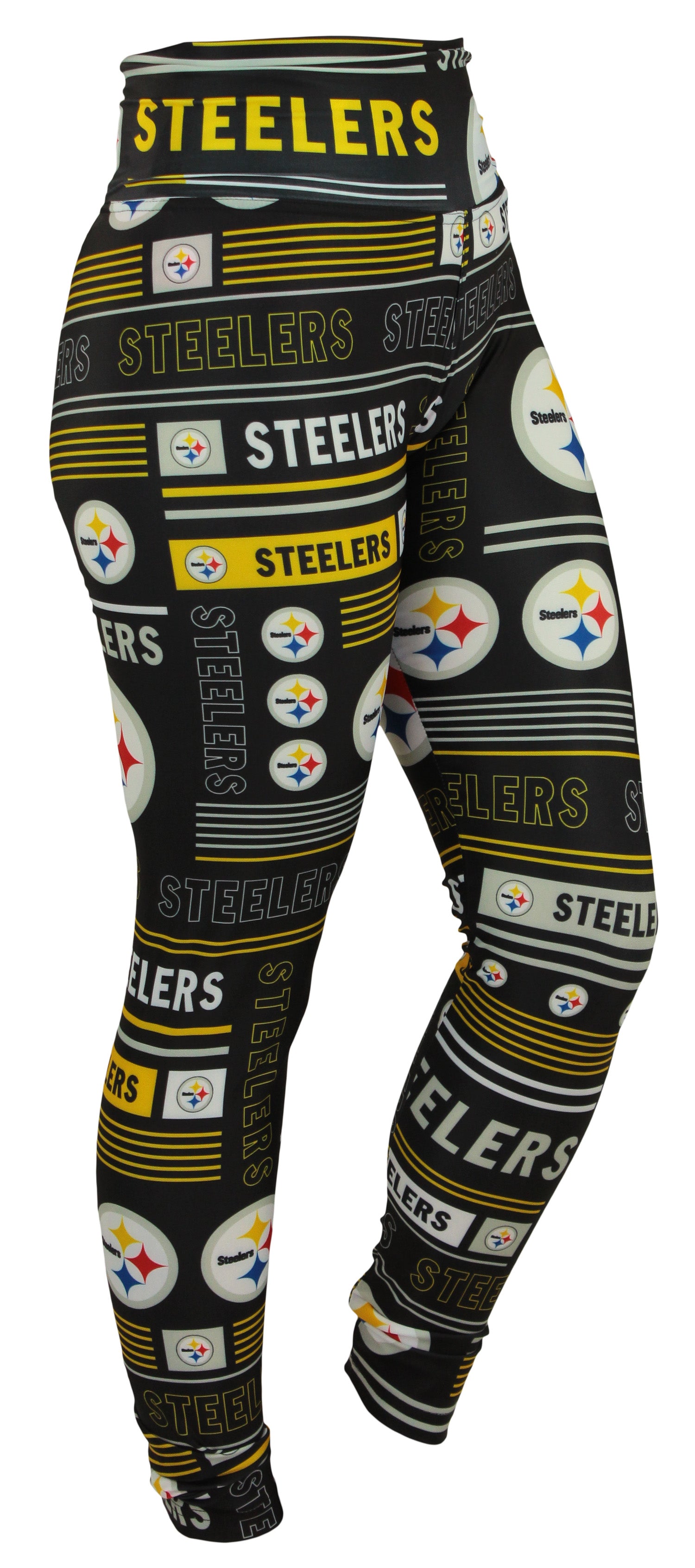 Zubaz NFL Pittsburgh Steelers Women's Team Column Leggings - Official NFL Steelers Zubaz Apparel (1 of 2)