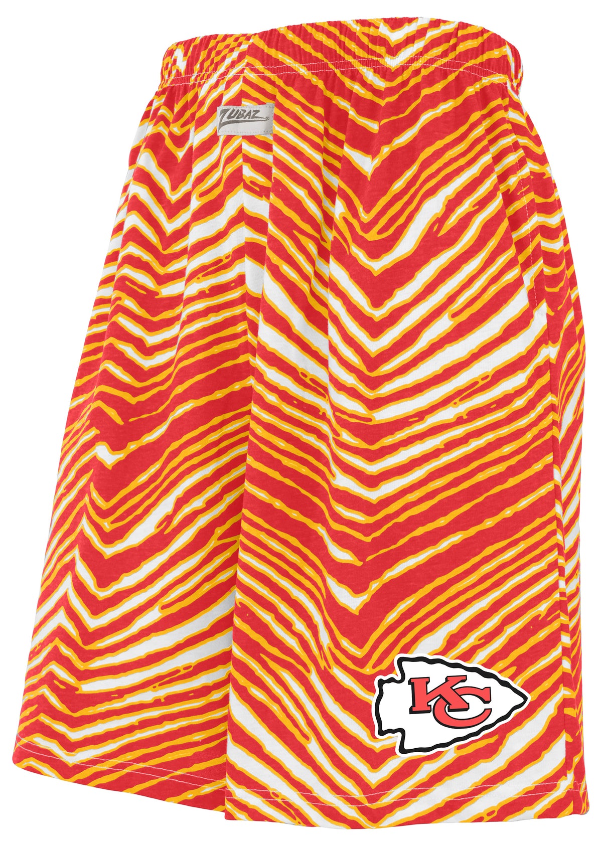Zubaz NFL Adult Unisex Z88 Zebra Short for Men and Women, Kansas City Chiefs - Official NFL Chiefs Zubaz Apparel (1 of 2)