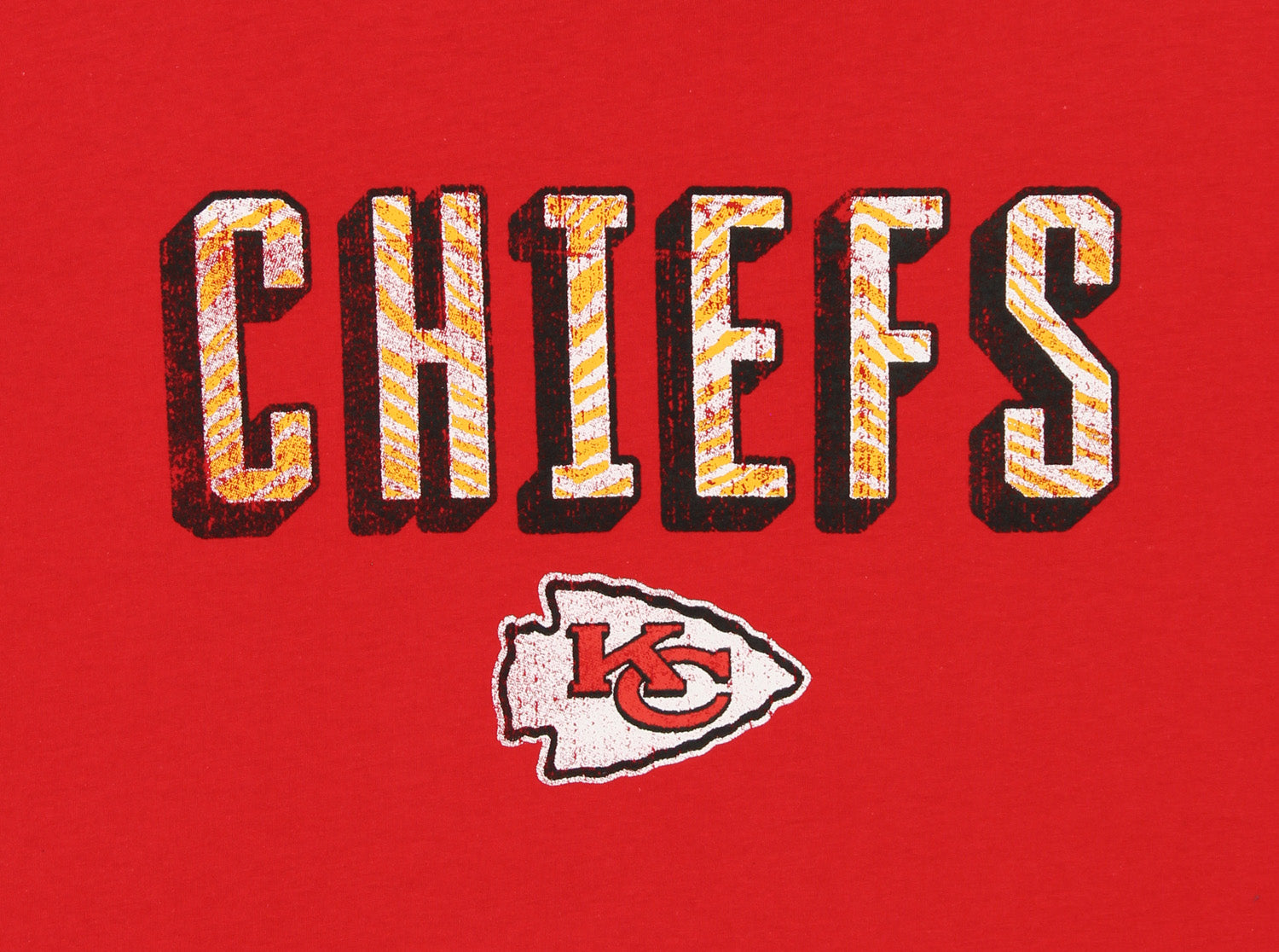 Zubaz NFL Men's Kansas City Chiefs Short Sleeve Zeb Graphic T-Shirt