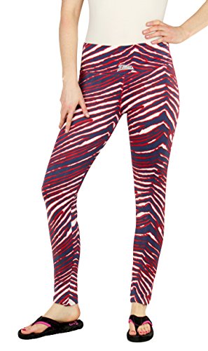 Zubaz NFL Women's Houston Texans Team Color Tiger Print Leggings