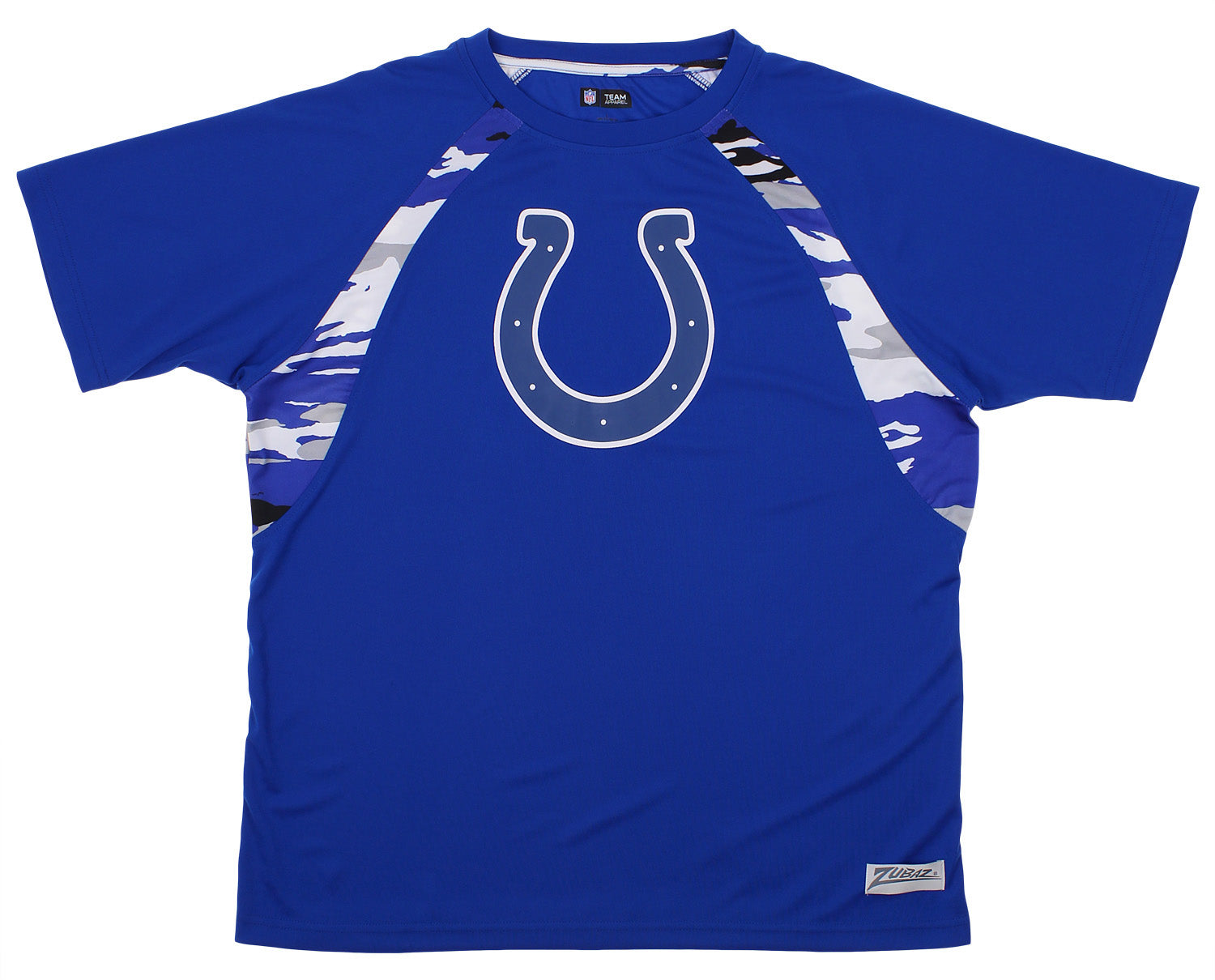 Zubaz NFL Men's Indianapolis Colts Camo Solid T-Shirt