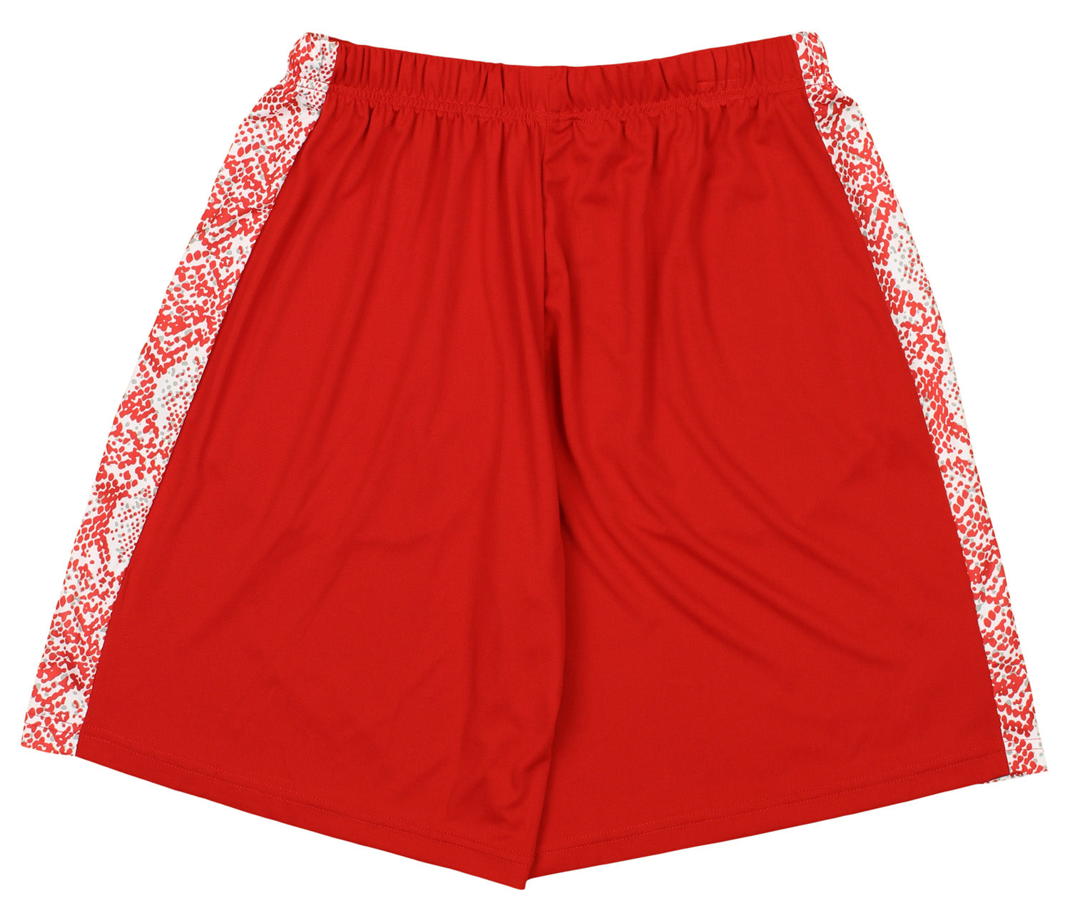 Zubaz Ohio State Buckeyes NCAA Mens Post Stripe Single Layer Shorts, Red