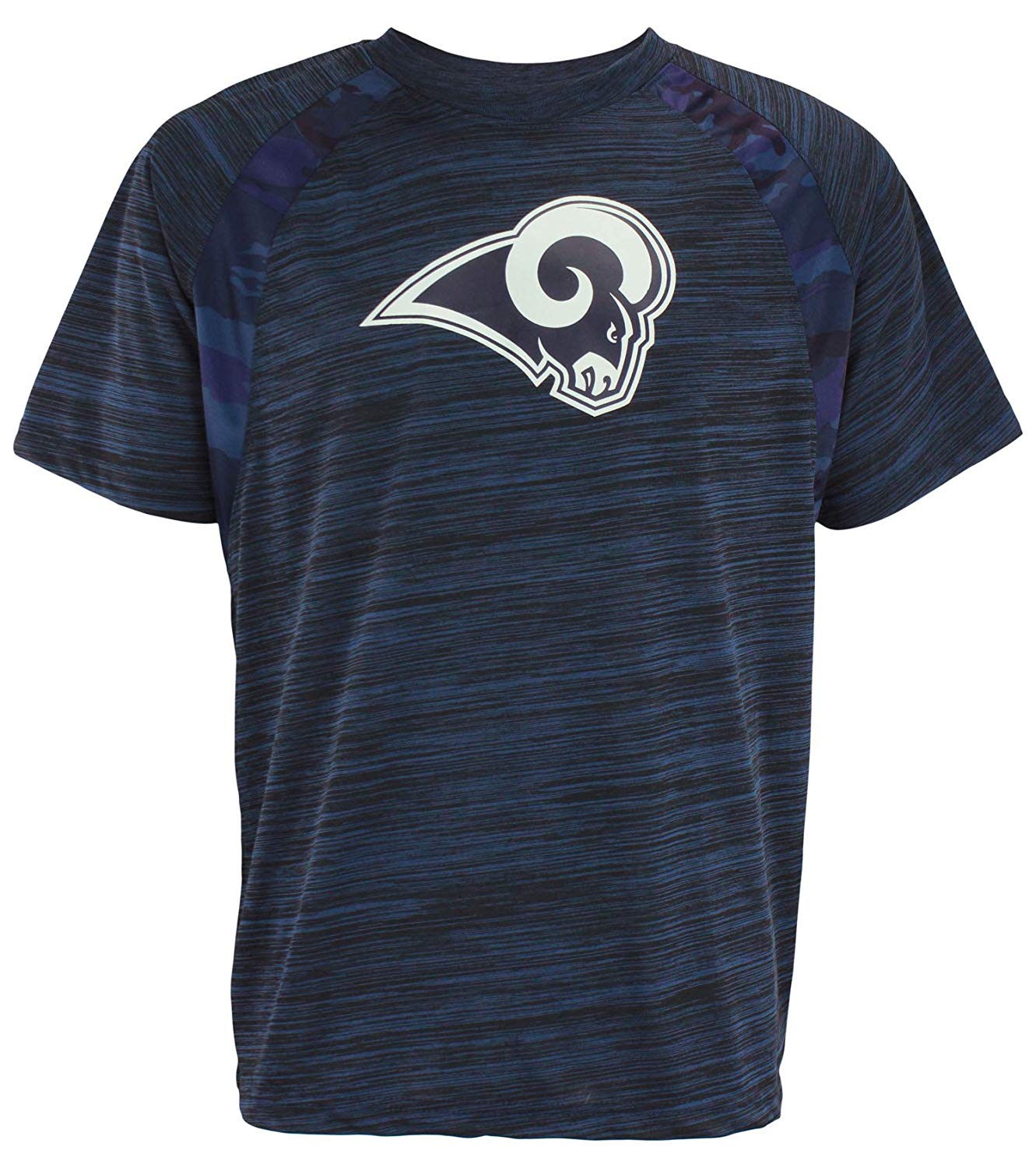 Zubaz NFL Men's Los Angeles Rams Tonal Camo Raglan T-Shirt