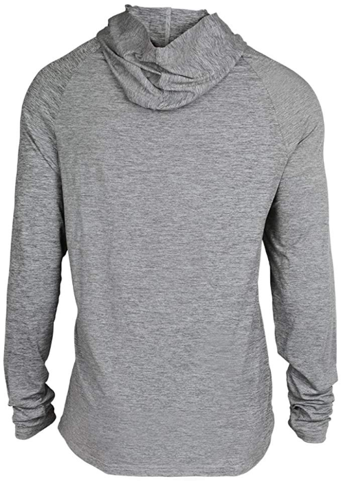 Zubaz NFL Football Men's Oakland Raiders Tonal Gray Lightweight Hoodie