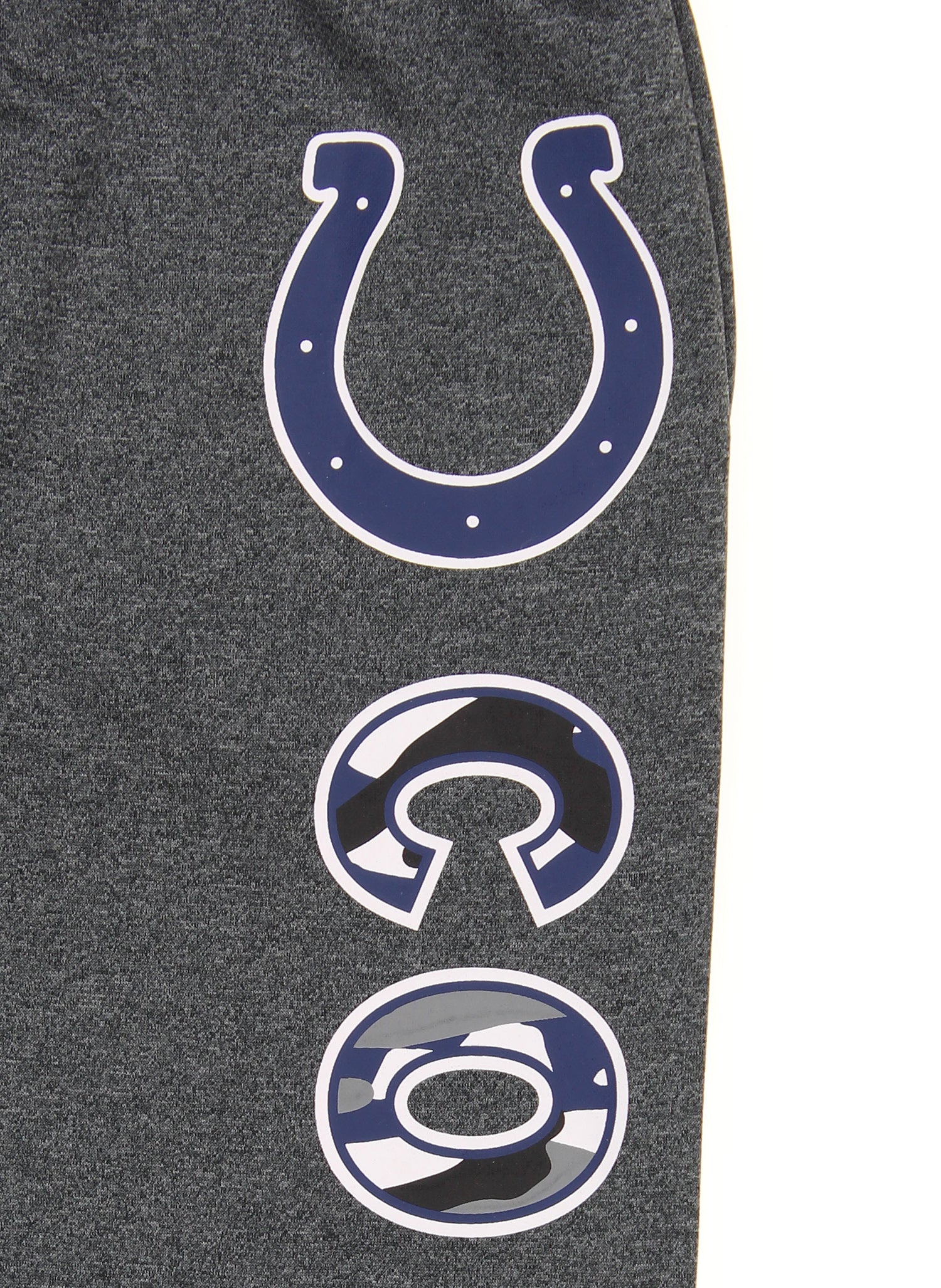 Zubaz NFL Men's Indianapolis Colts Poly Fleece Dark Heather Gray Sweatpants