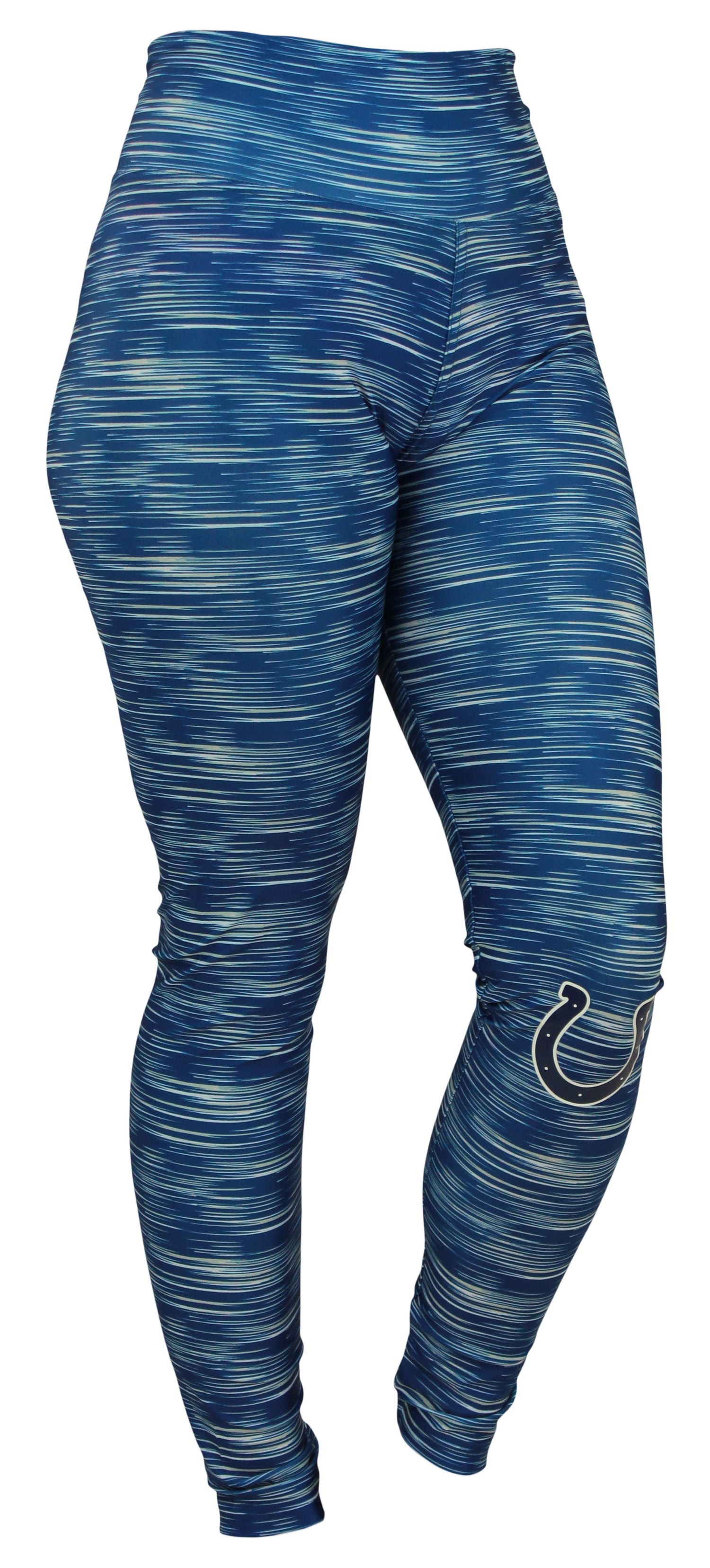 Zubaz NFL Football Women's Indianapolis Colts Space Dye Legging - Official NFL Colts Zubaz Apparel (1 of 2)