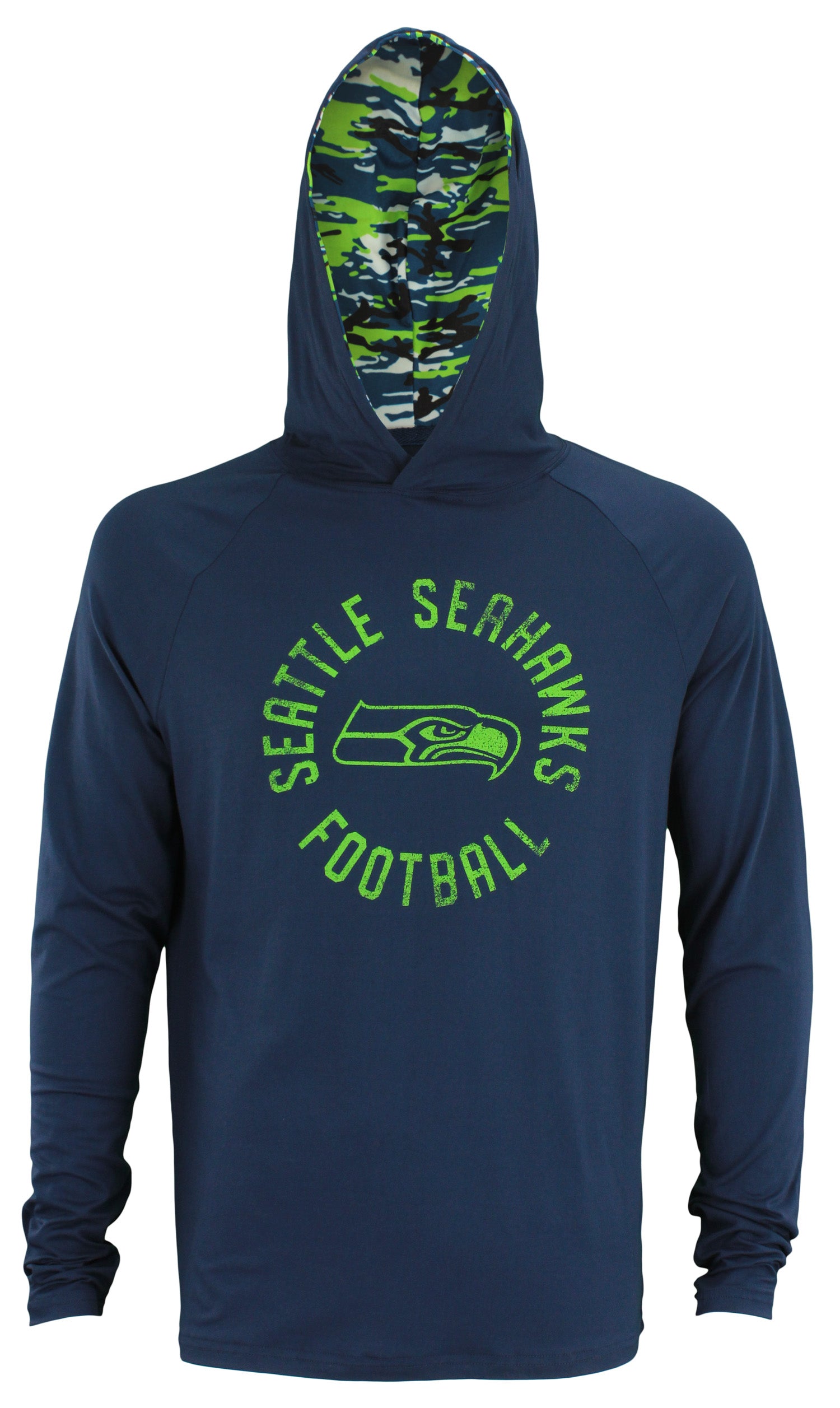 Zubaz NFL Seattle Seahawks Lightweight Mini Camo Hoody