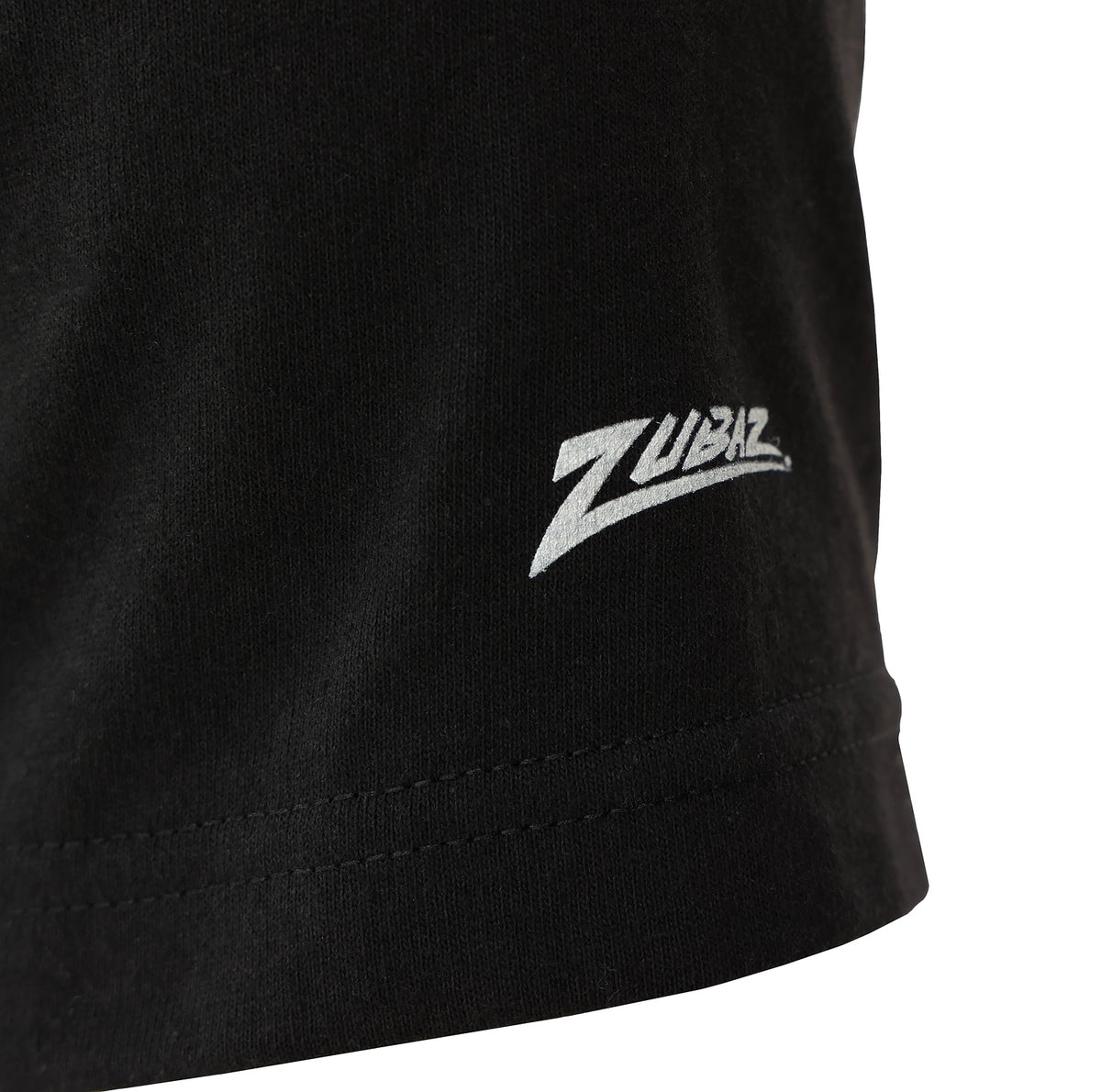 Zubaz NFL Unisex Cotton Heavyweight Short Sleeve T-shirt Black With Grey Tonal Zebra Square Logo for Men and Women, Jacksonvi