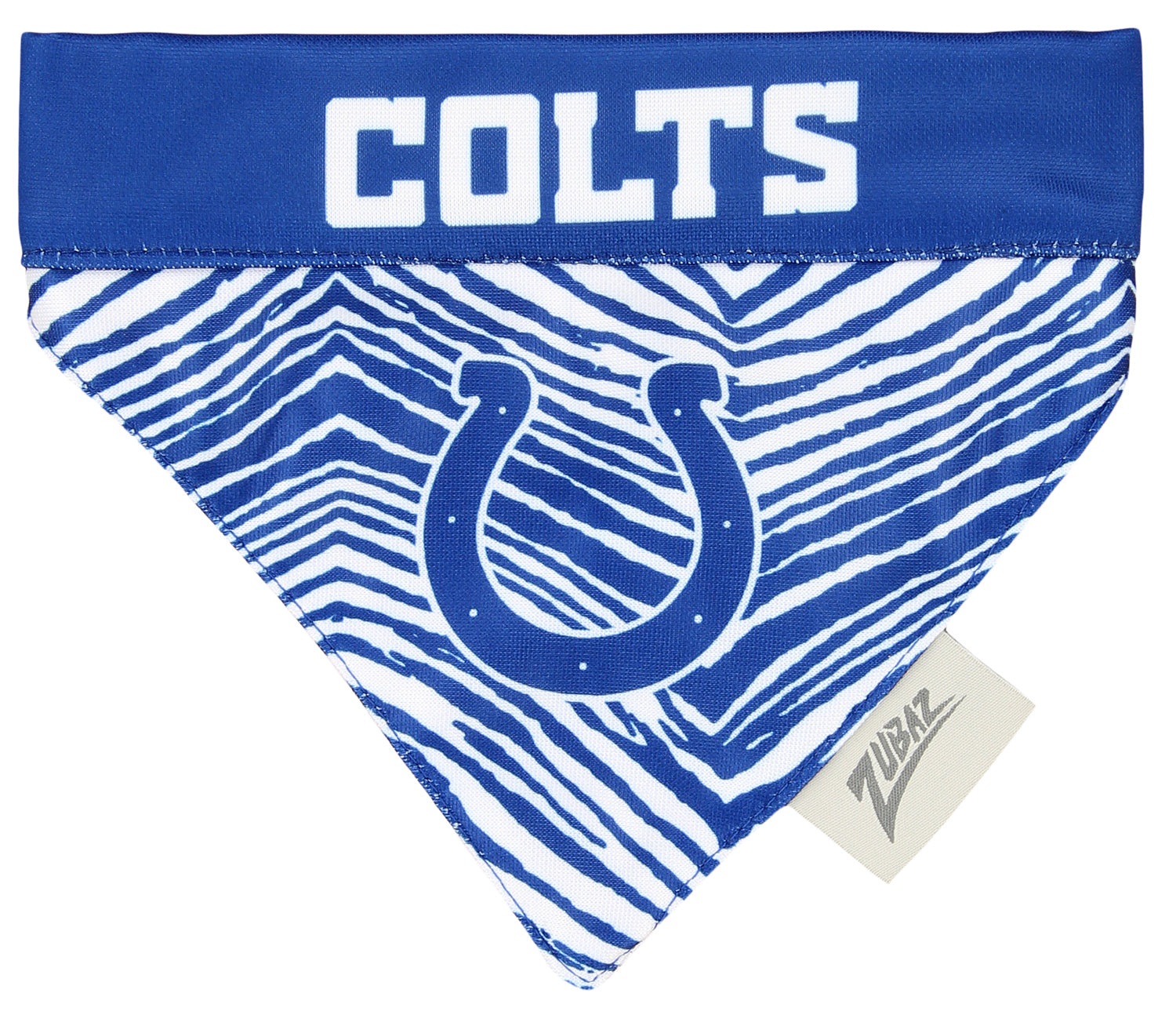 Zubaz X Pets First NFL Indianapolis Colts Reversible Bandana For Dogs & Cats