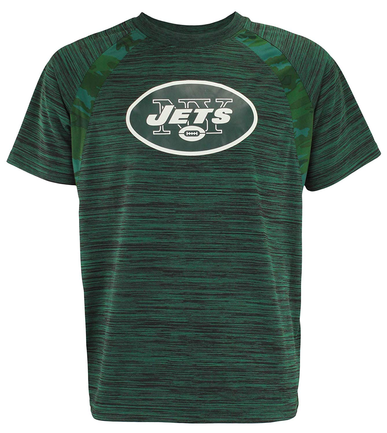Zubaz NFL Men's New York Jets Tonal Camo Raglan T-Shirt