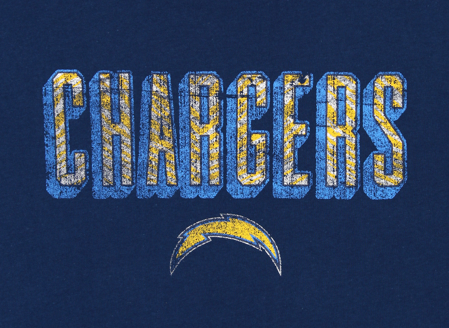 Zubaz NFL Men's Los Angeles Chargers Short Sleeve Zeb Graphic T-Shirt