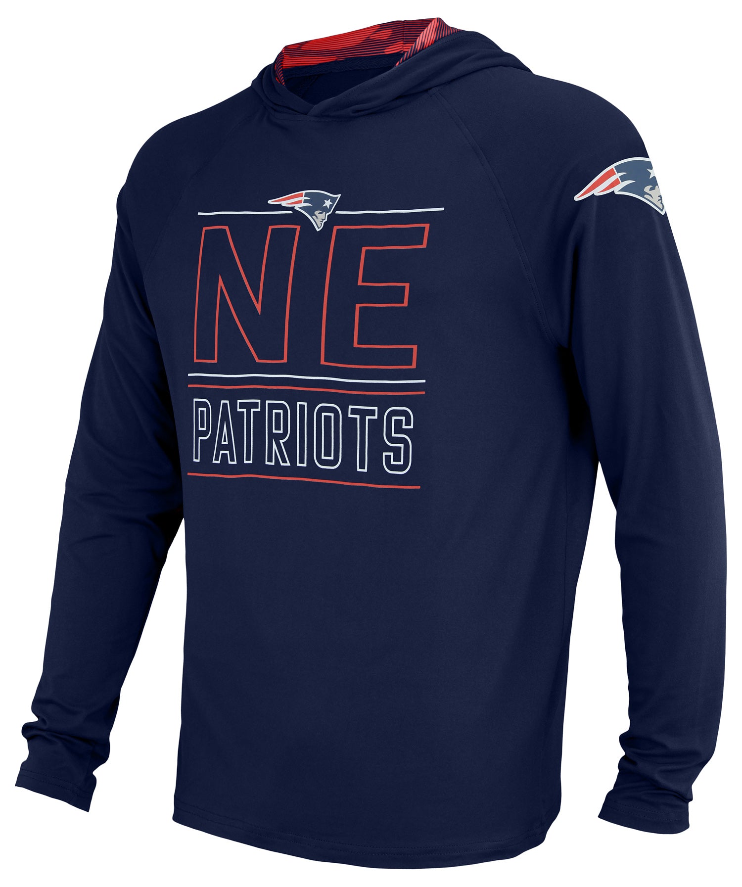 Zubaz NFL Men's New England Patriots Team Color Active Hoodie With Camo Accents - Official NFL Patriots Zubaz Apparel (1 of 2