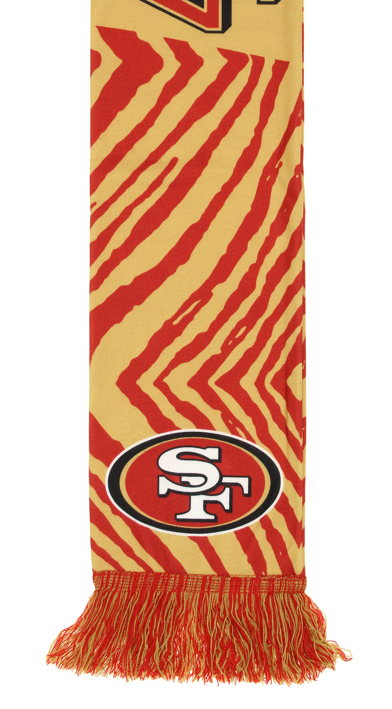 FOCO X Zubaz NFL Collab 3 Pack Glove Scarf & Hat Outdoor Winter Set, San Francisco 49ers