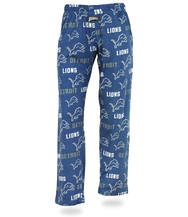 Zubaz NFL Women's Detroit Lions Comfy Lounge Pants, Blue