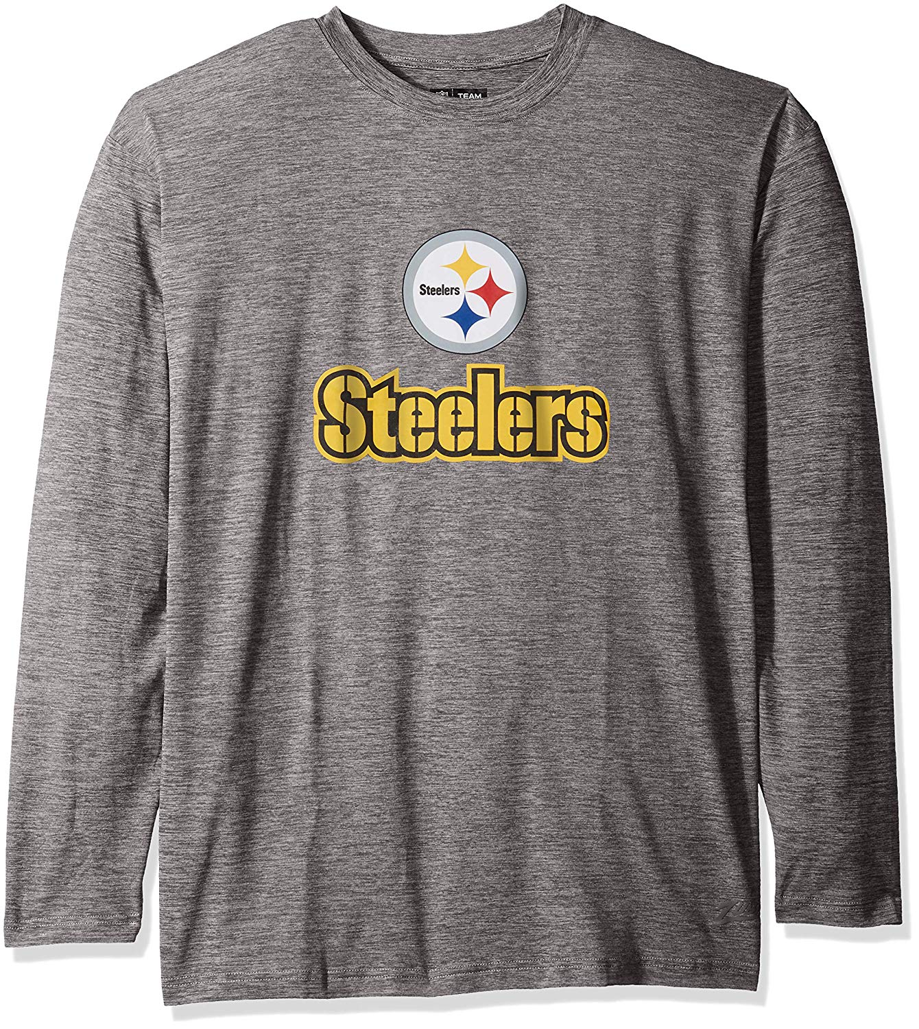 Zubaz NFL Men's Pittsburgh Steelers Long Sleeve Tee
