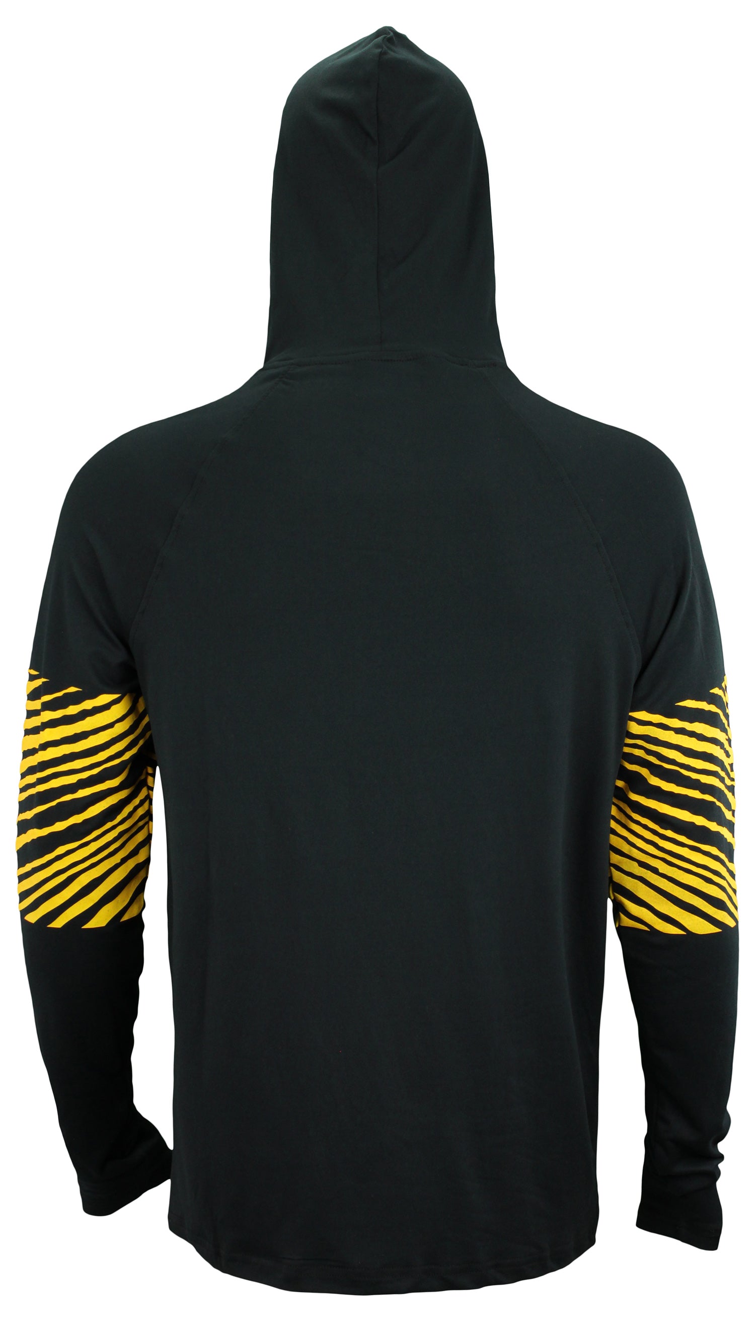 Zubaz NFL Men's Pittsburgh Steelers Zebra Print Primary Logo Lightweight Hoodie
