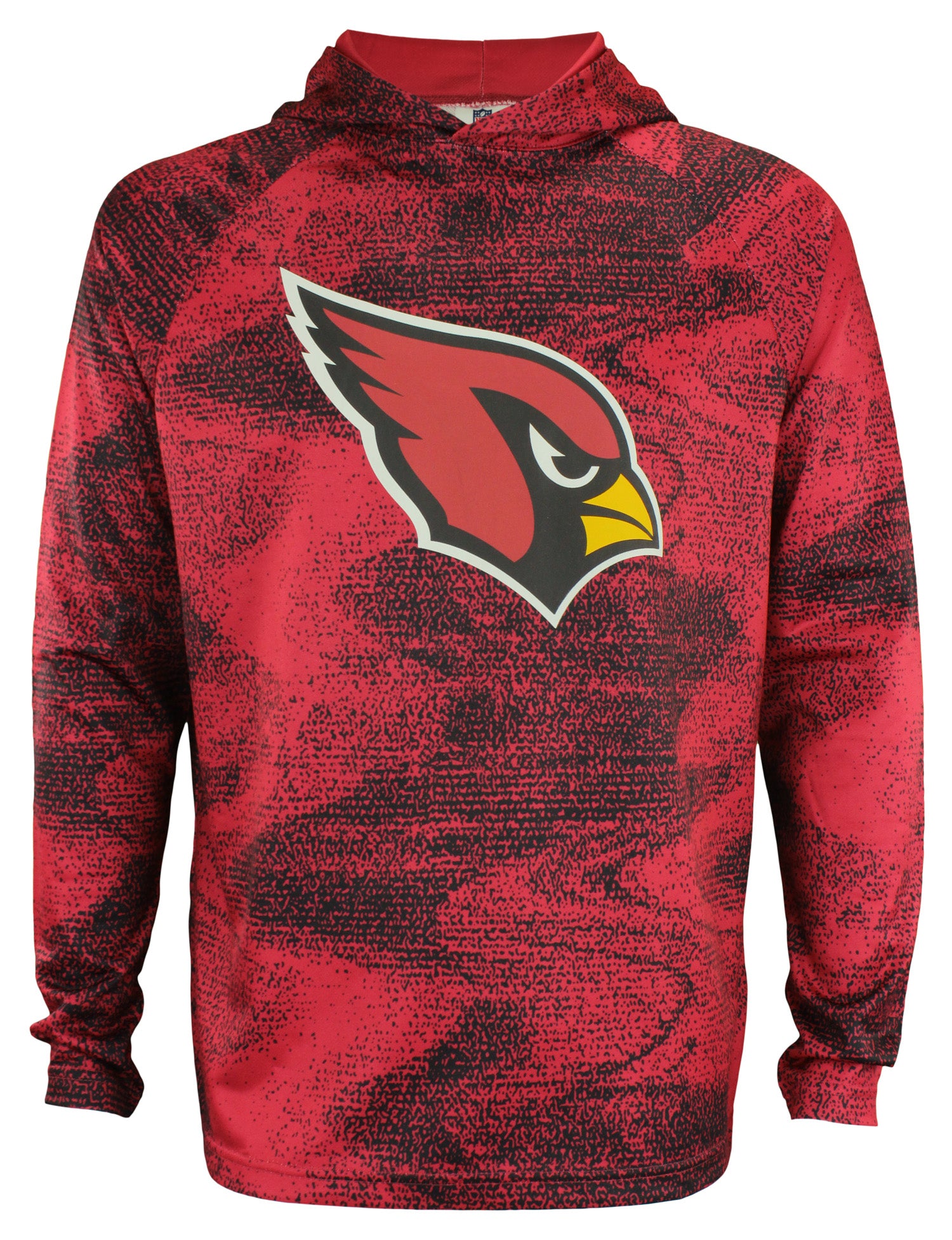 Zubaz NFL Arizona Cardinals Men's Static Body Lightweight French Terry Hoodie