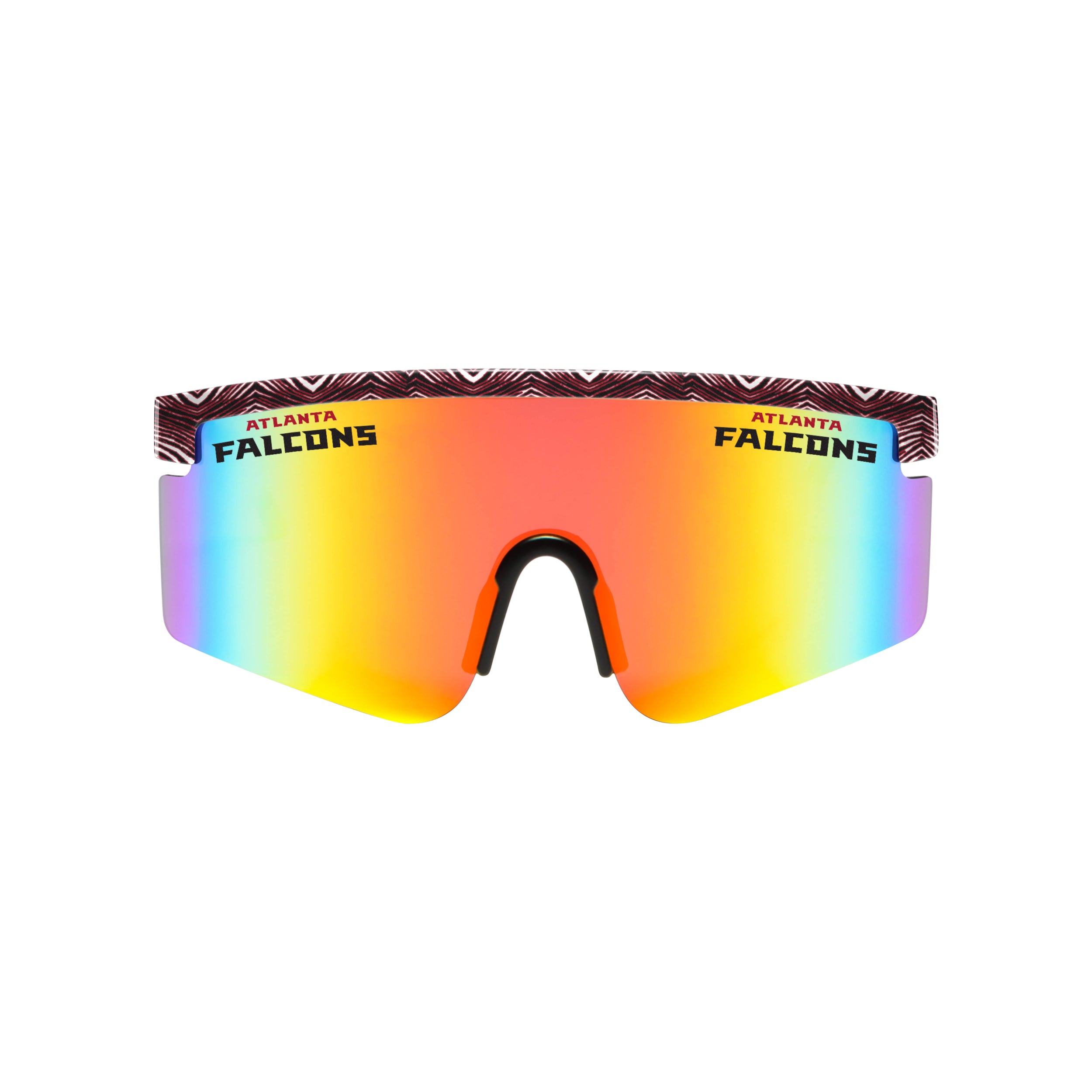 FOCO X Zubaz NFL Collab 90s Retro Swag Sunglasses, Atlanta Falcons