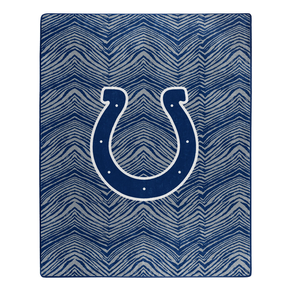 Indianapolis Colts Raschel Throw Blanket - 60x80 Inches, Oversized Team Logo, Super Soft Polyester, Machine Washable