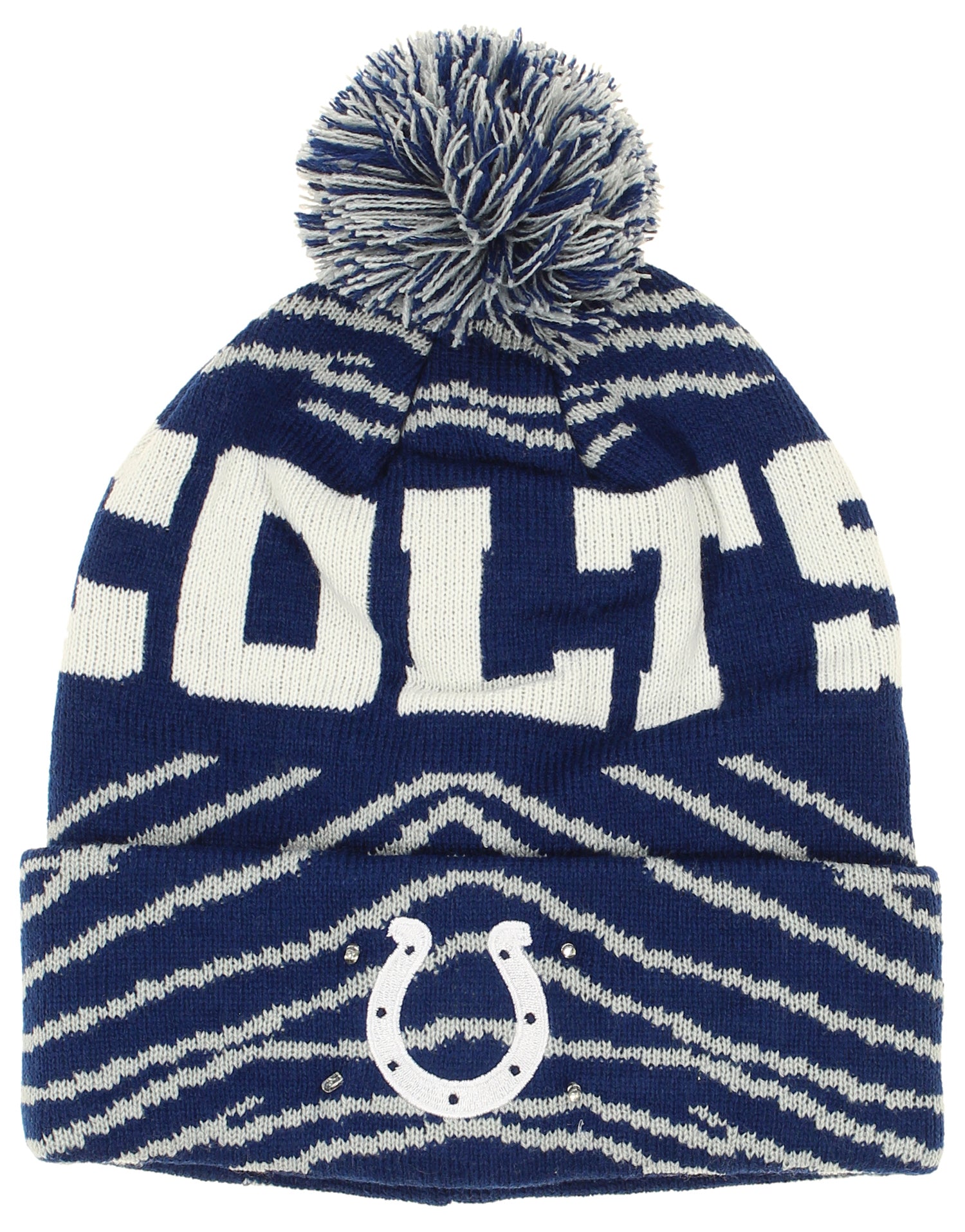 FOCO X Zubaz NFL Collab 3 Pack Glove Scarf & Hat Outdoor Winter Set, Indianapolis Colts - Official NFL Colts Zubaz Apparel (4