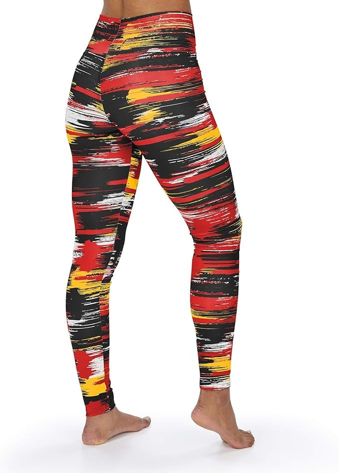 Zubaz NFL KANSAS CITY CHIEFS TEAM COLOR BRUSHED PAINT LEGGING XXL