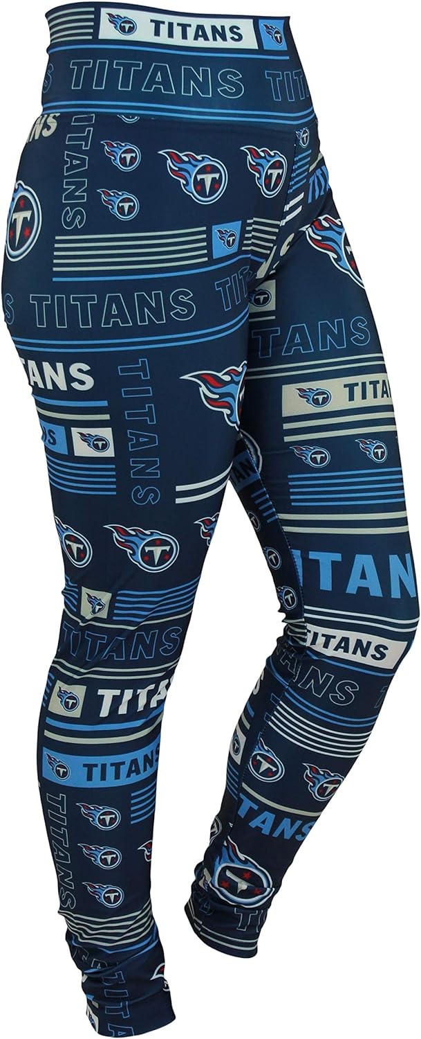 Zubaz NFL Women's Tennessee Titans Column 24 Style Leggings