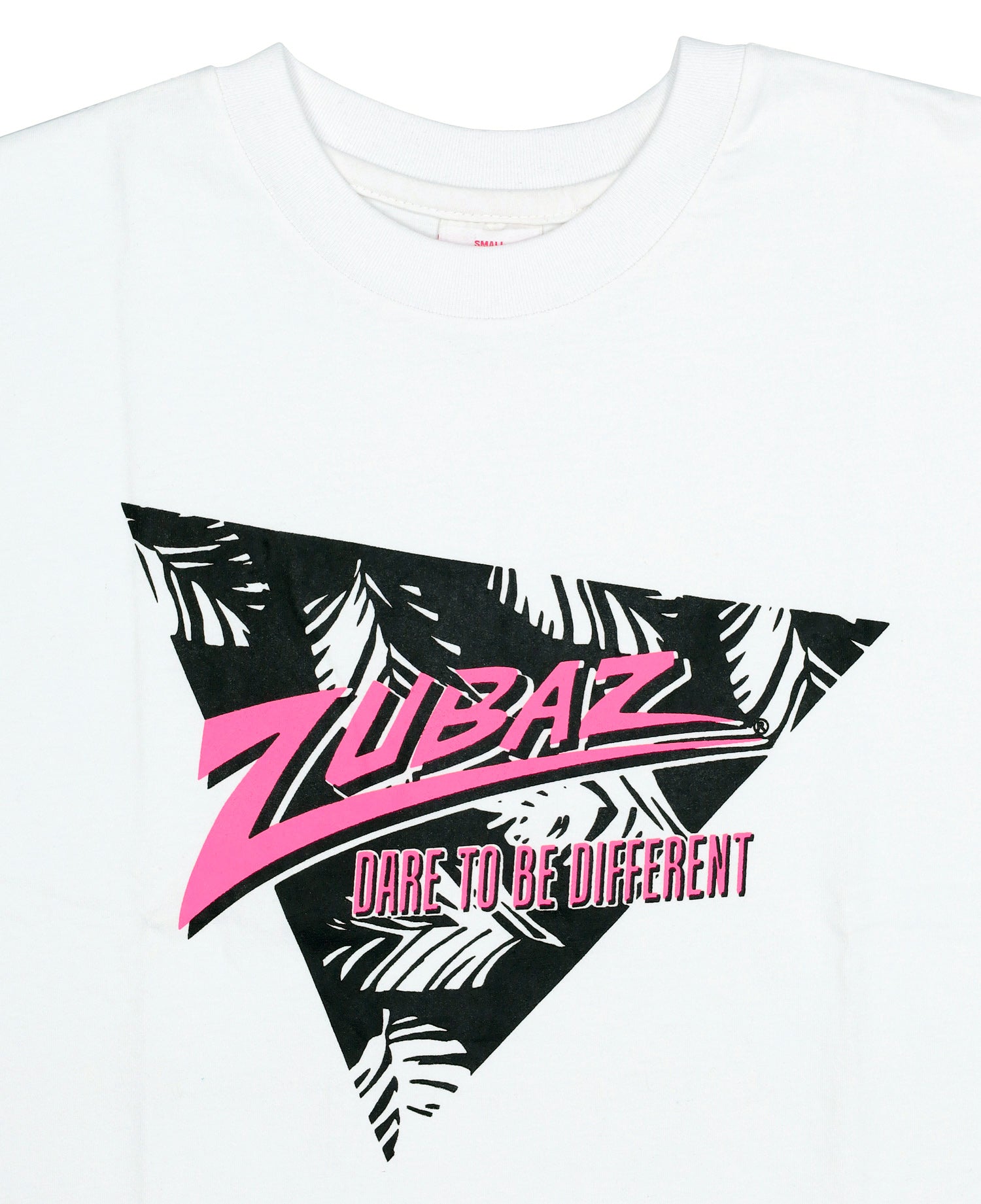 Zubaz 88 Men's Oversized Short Sleeve T-Shirt - BLACK/WHITE LEAF