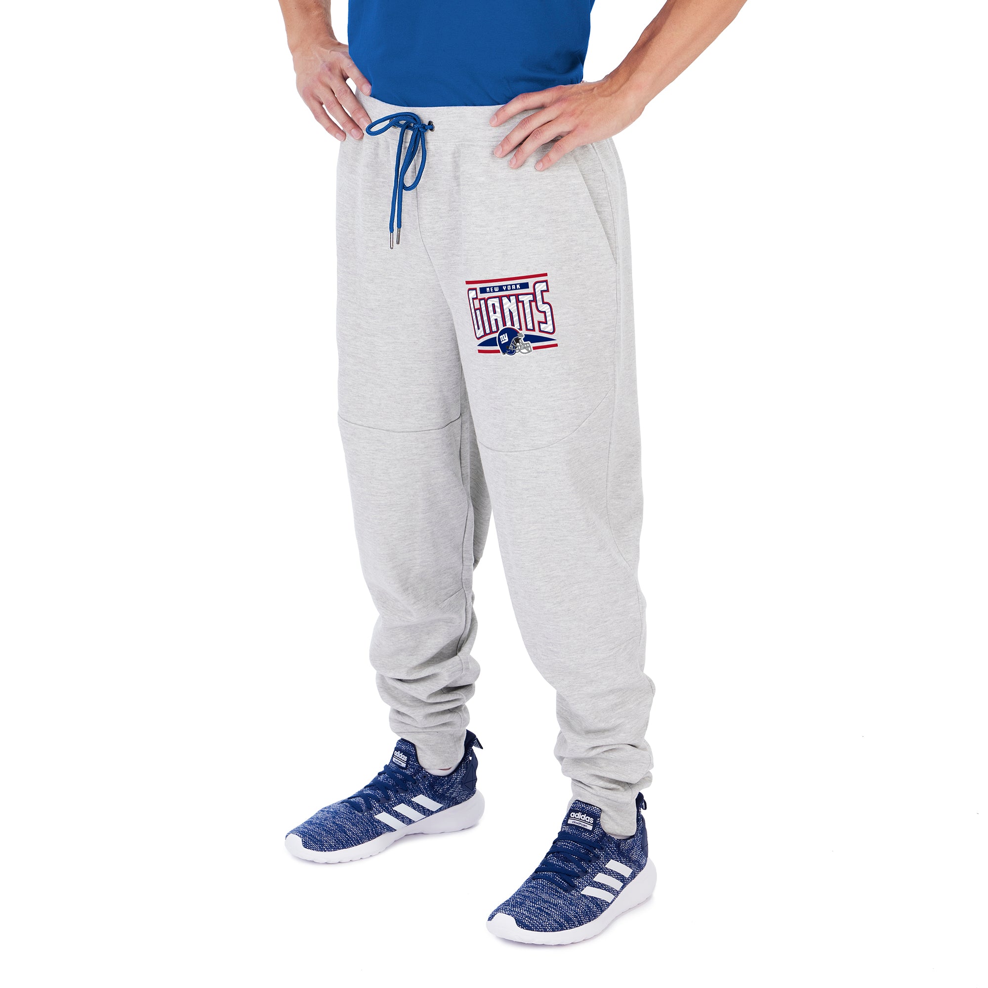 Zubaz NFL Men's New York Giants Heather Gray Speed Jogger