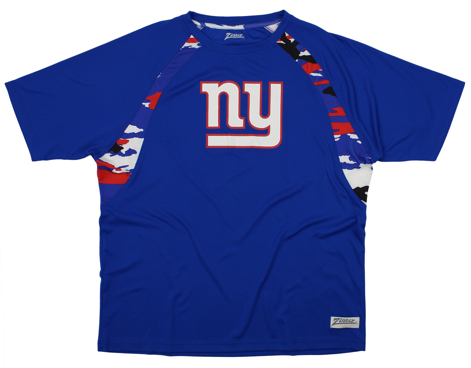 Zubaz NFL Men's New York Giants Camo Solid T-Shirt