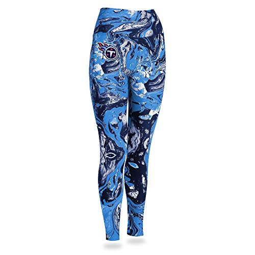 Zubaz NFL TENNESSEE TITANS NAVY/LIGHT BLUE SWIRL LEGGING Extra Small