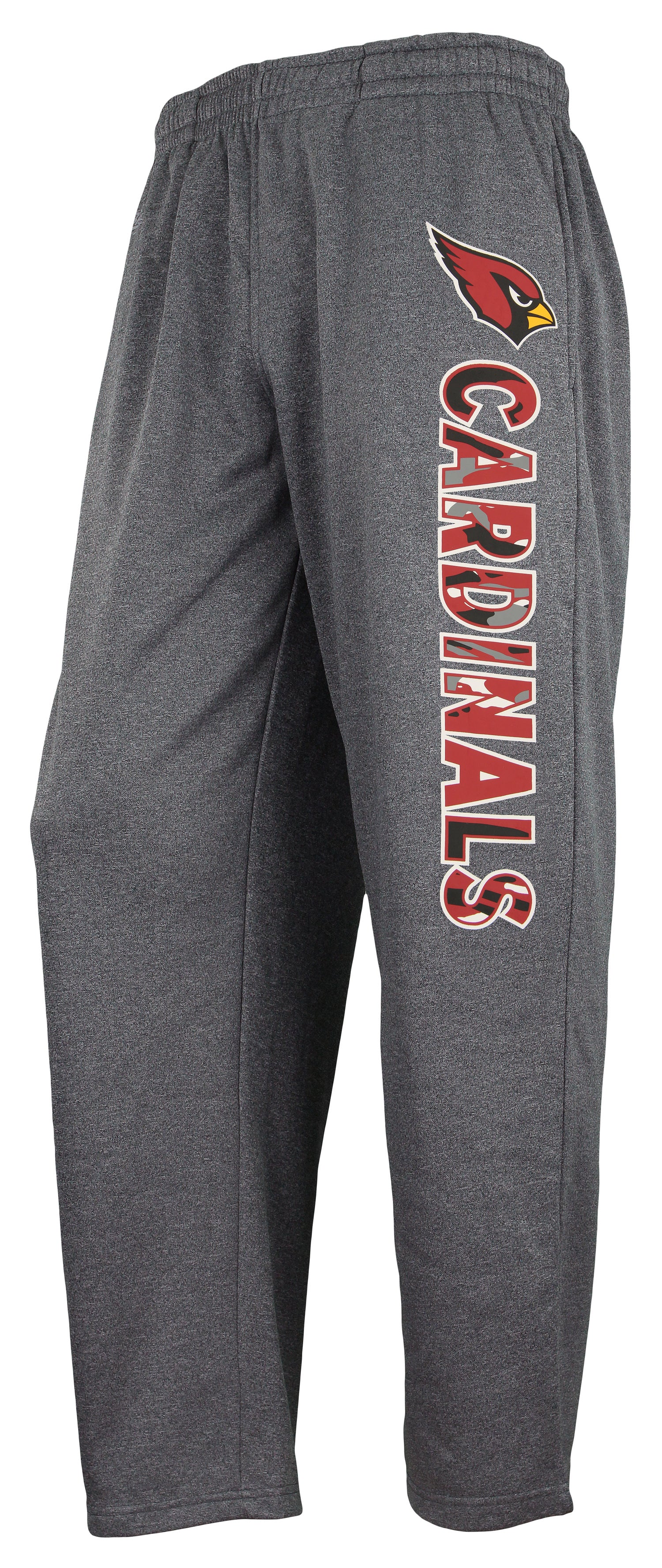 Zubaz NFL Men's Arizona Cardinals Poly Fleece Dark Heather Gray Sweatpants