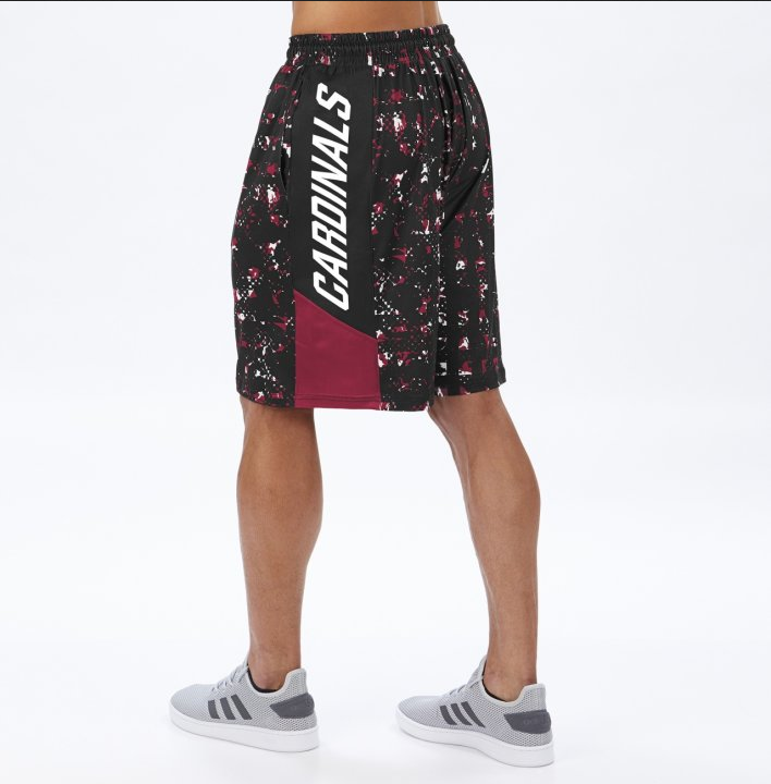 Zubaz NFL Men's Arizona Cardinals Color Grid Shorts