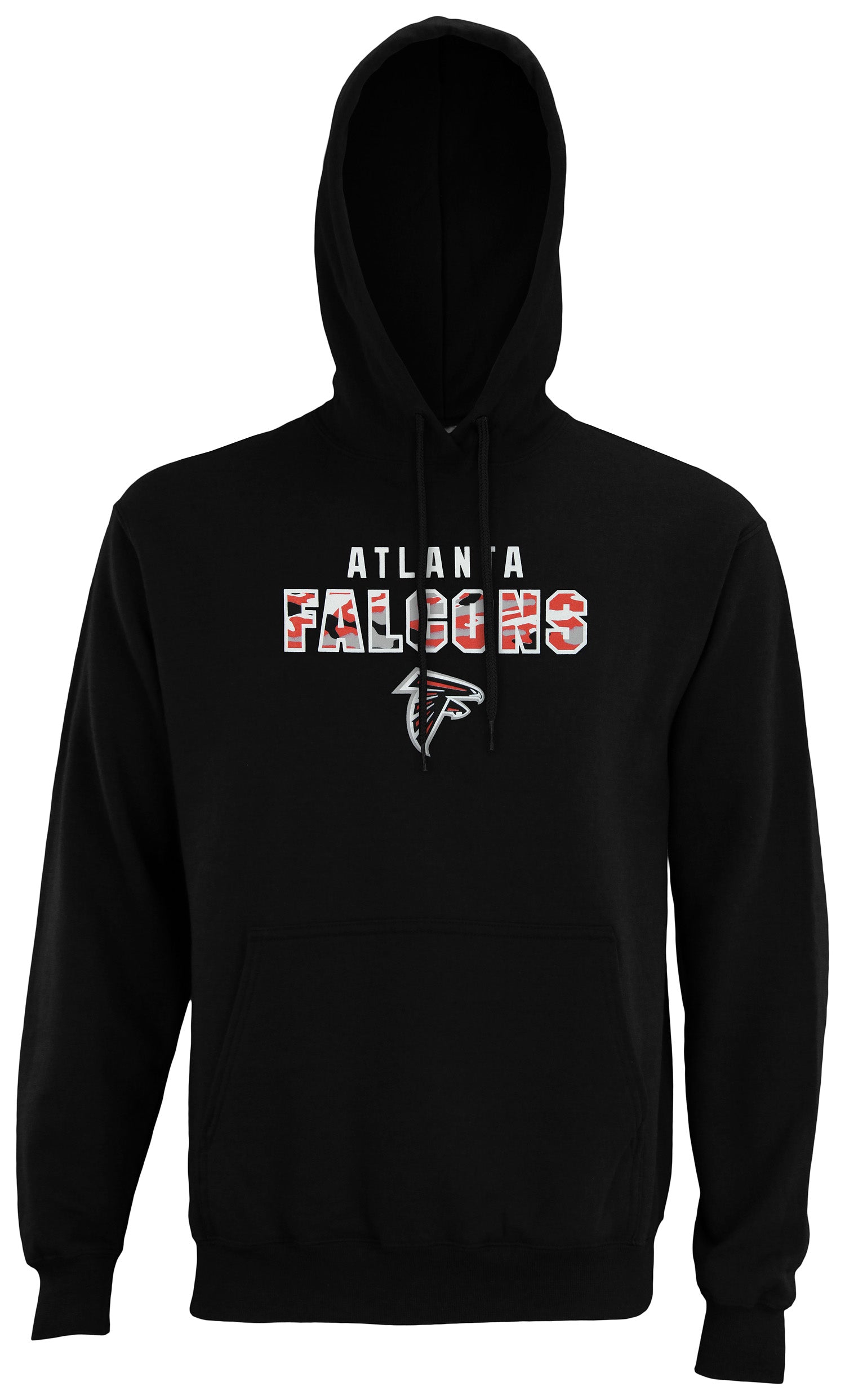 Zubaz NFL Men's Atlanta Falcons Camo Block Logo Hoodie