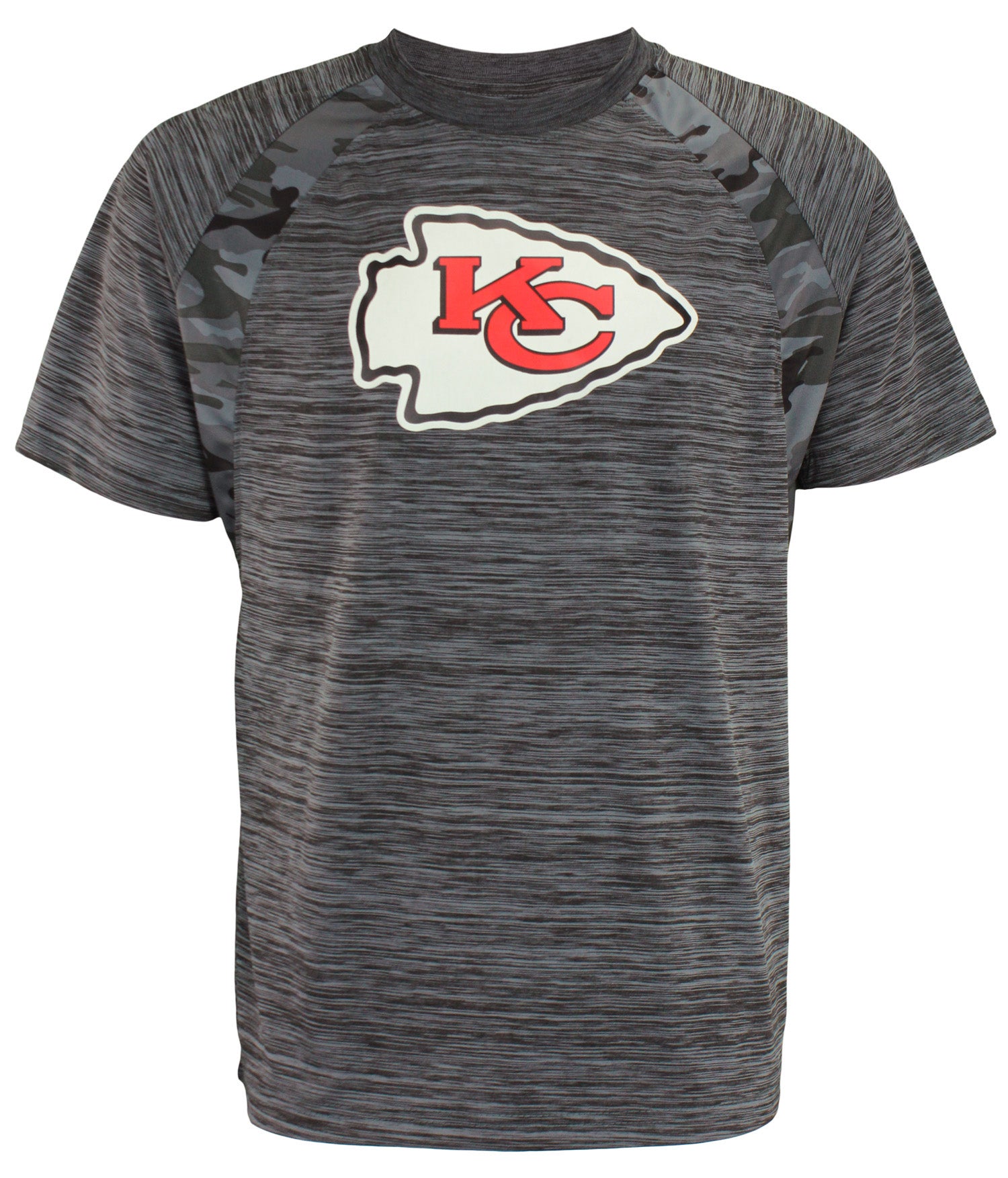 Zubaz NFL Men's Kansas City Chiefs Tonal Camo Raglan T-Shirt