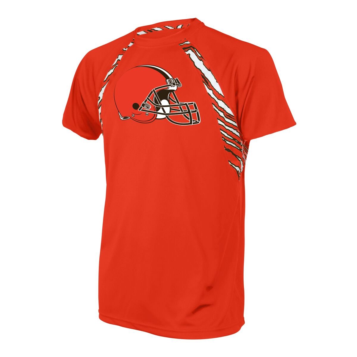 Zubaz NFL Browns Men's Short Sleeve Zebra Accent T-Shirt