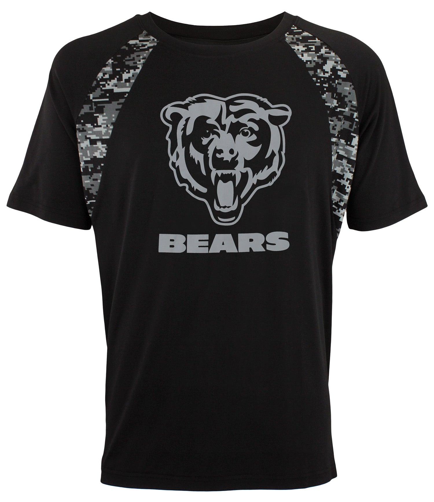 Zubaz NFL Football Men's Chicago Bears Digi Tonal Camo Raglan T-Shirt