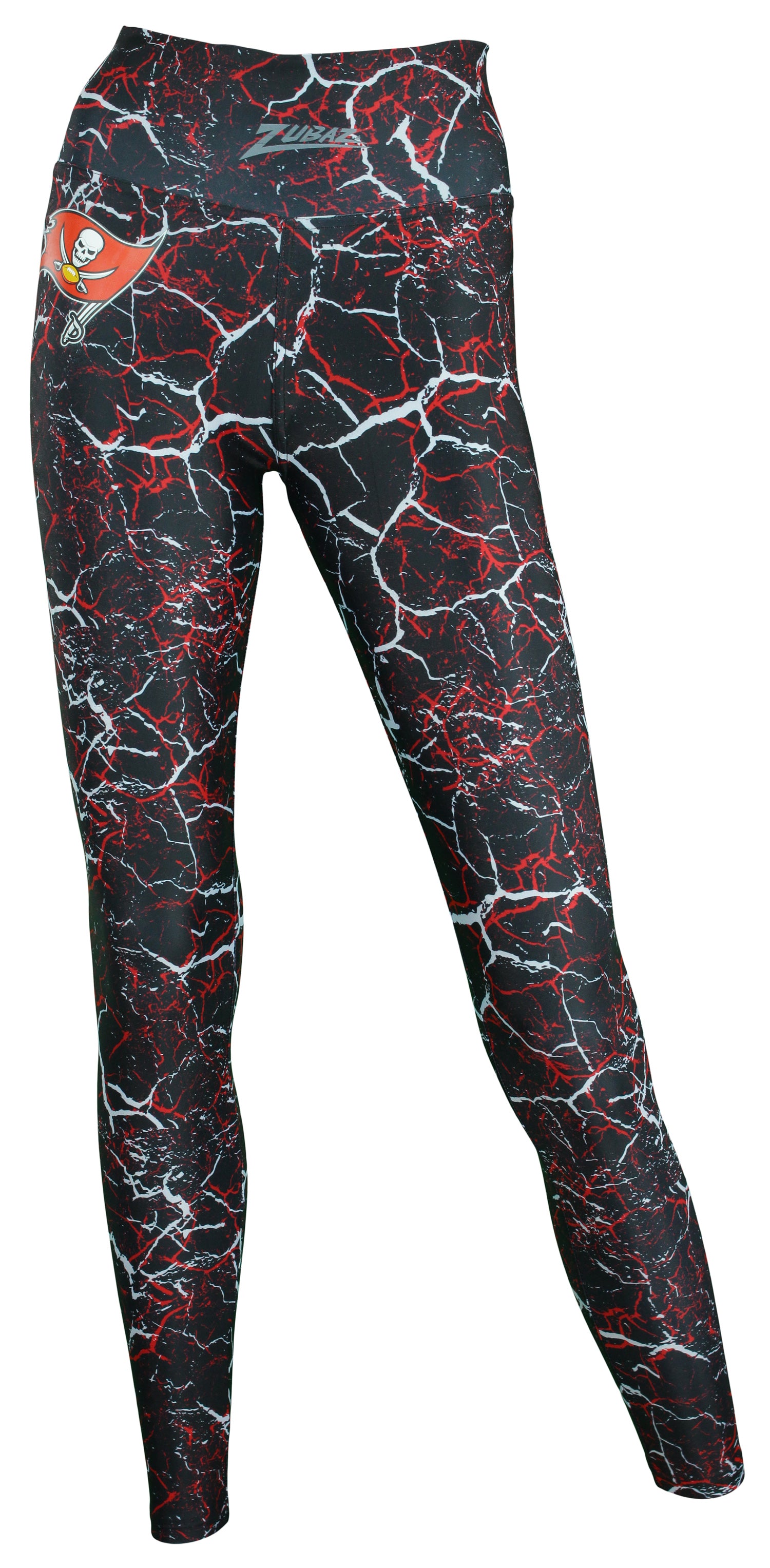 Zubaz NFL Women's Tampa Bay Buccaneers Marble Leggings