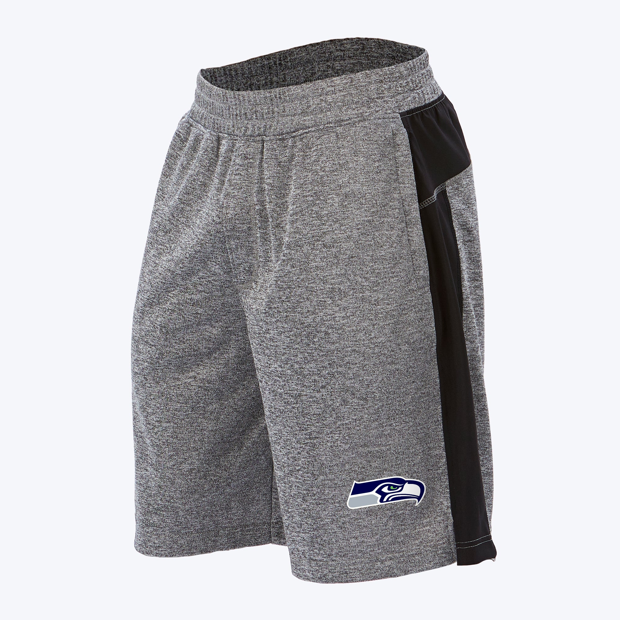 Zubaz NFL Men's Seattle Seahawks Heather Gray French Terry Shorts