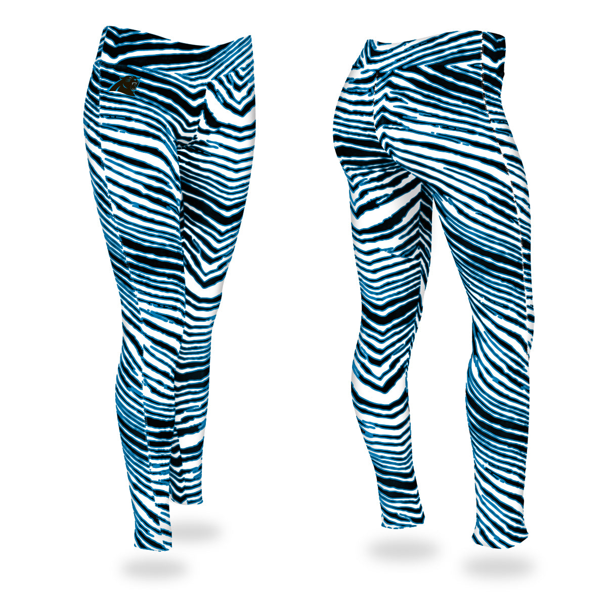 Zubaz NFL Women's Carolina Panthers Zebra Print Legging