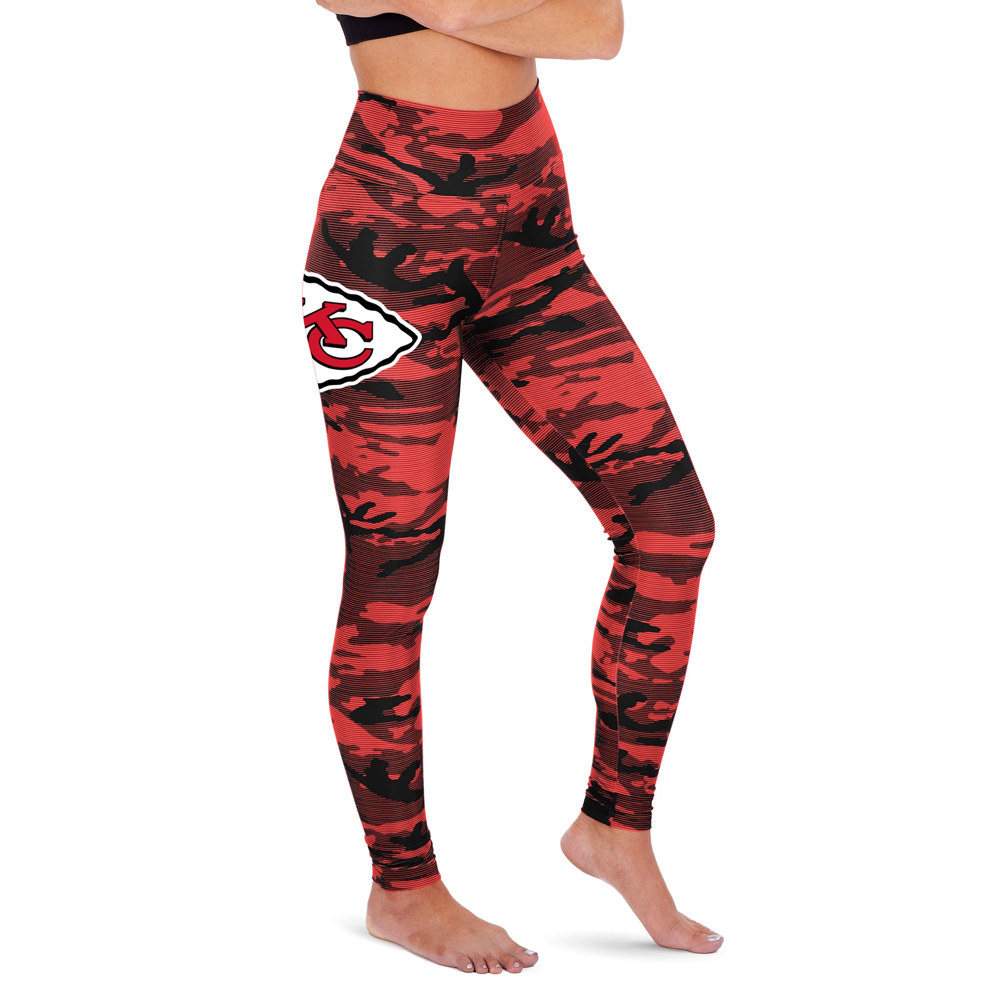 Zubaz Kansas City Chiefs NFL Women's Camo Lines Legging