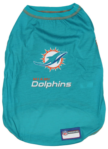 Zubaz X Pets First NFL Miami Dolphins T-Shirt For Dogs & Cats, Small