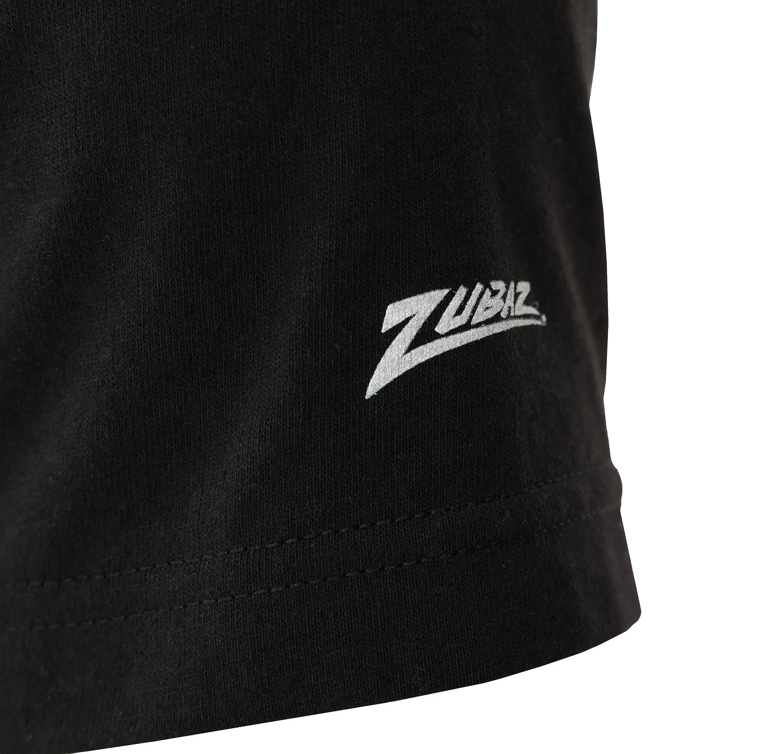 Zubaz NFL Unisex Cotton Heavyweight Short Sleeve T-shirt Black With Grey Tonal Tunnel Logo, Buffalo Bills