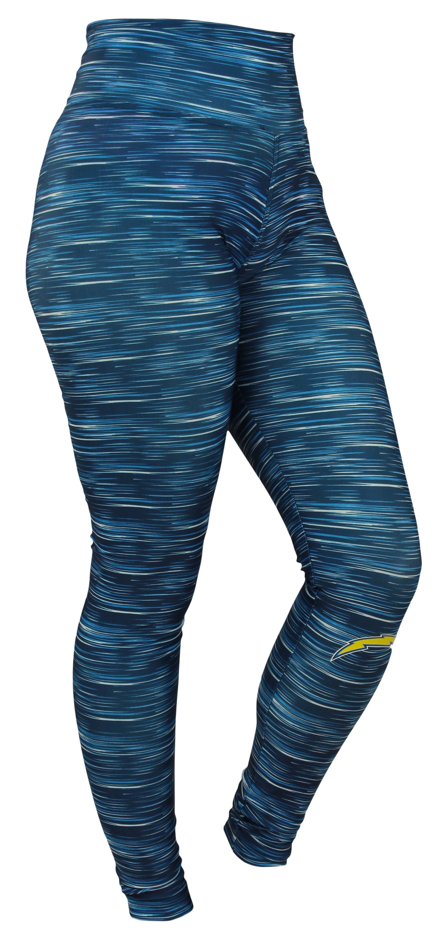 Zubaz NFL Football Women's Los Angeles Chargers Space Dye Legging