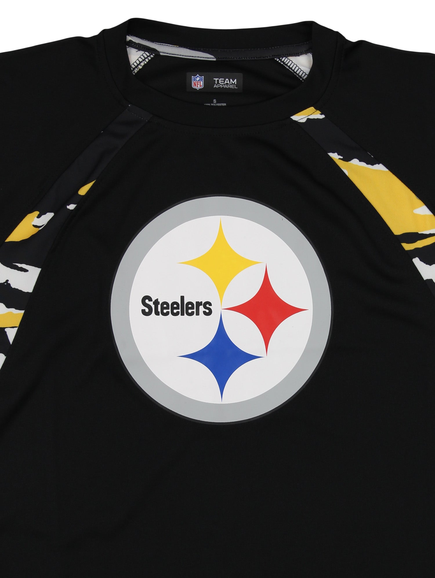 Zubaz NFL Men's Pittsburgh Steelers Camo Solid T-Shirt