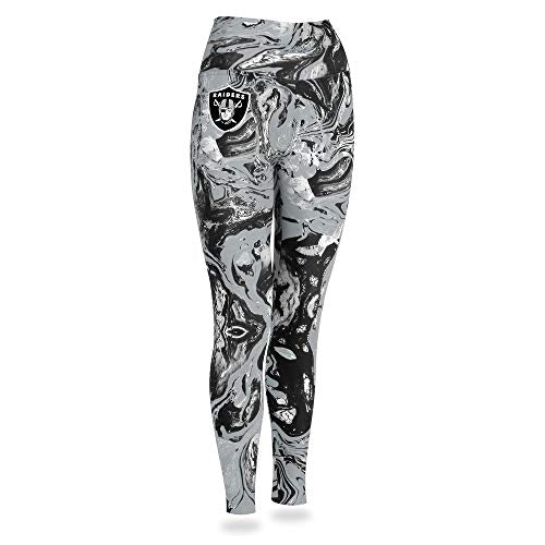 Zubaz NFL Women's Oakland Raiders Team Swirl Leggings