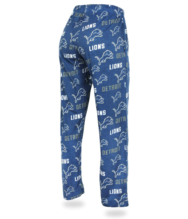 Zubaz NFL Women's Detroit Lions Comfy Lounge Pants, Blue