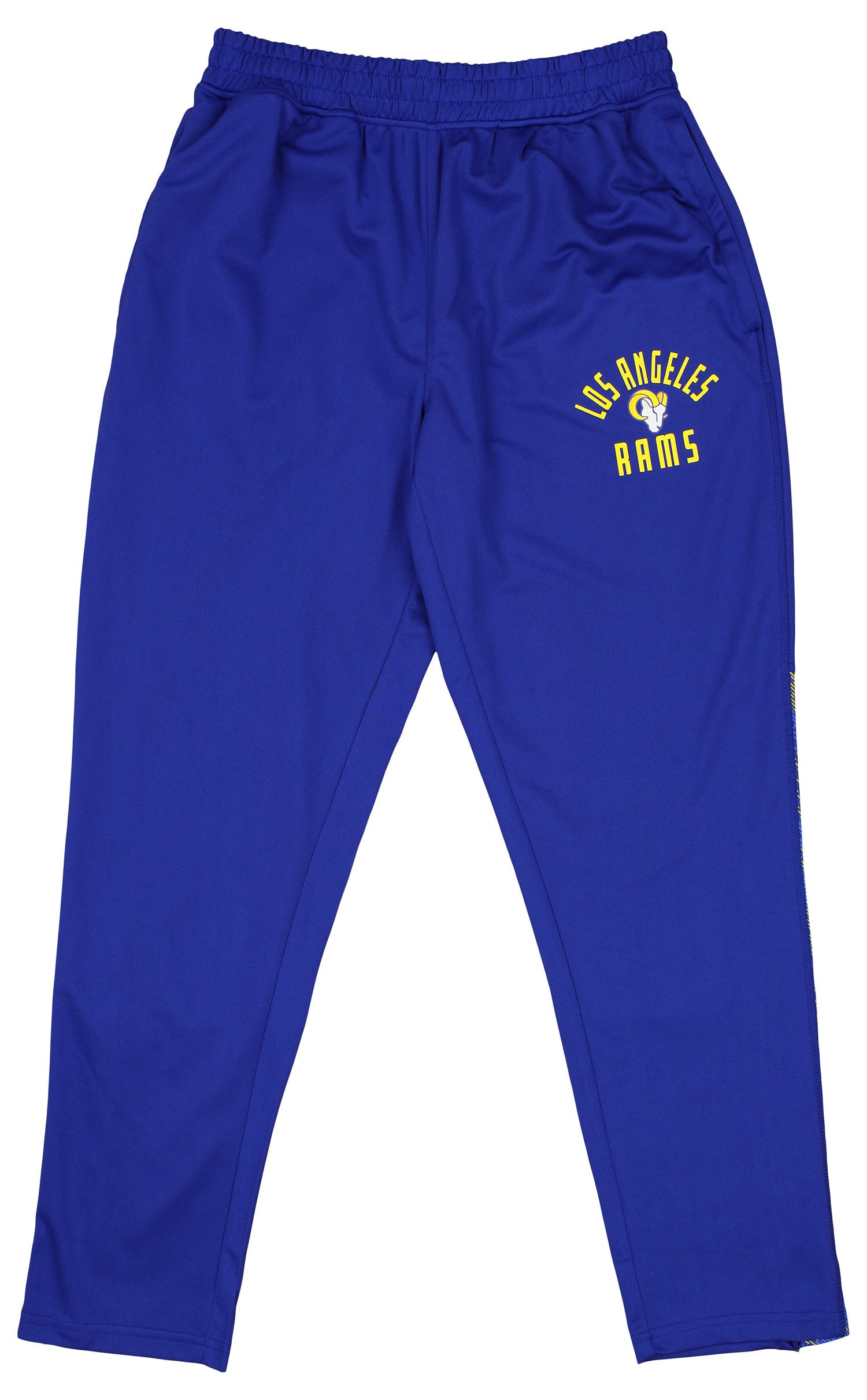 Zubaz NFL Men's Los Angeles Rams Viper Accent Elevated Jacquard Track